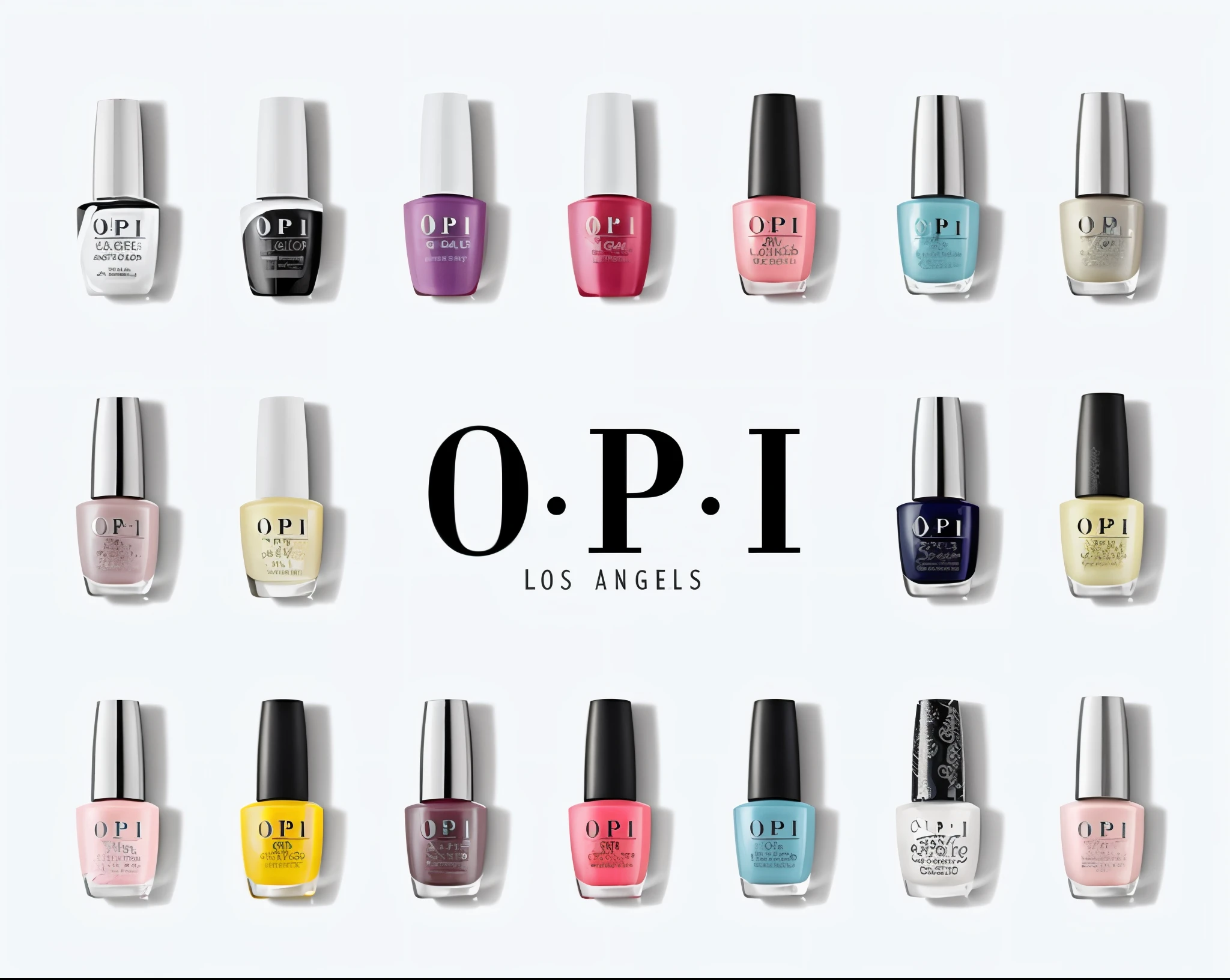 opi nail Grindes are arranged in a circle with the words opi los angels, angels, nail Grind, oz, Los Angeles, Detailed image, collection, f / 2 0, beast, 🎨🖌️, lou, kit, best selling, brand, Edo, Grind, Jessica, light on top, Wide range of colors