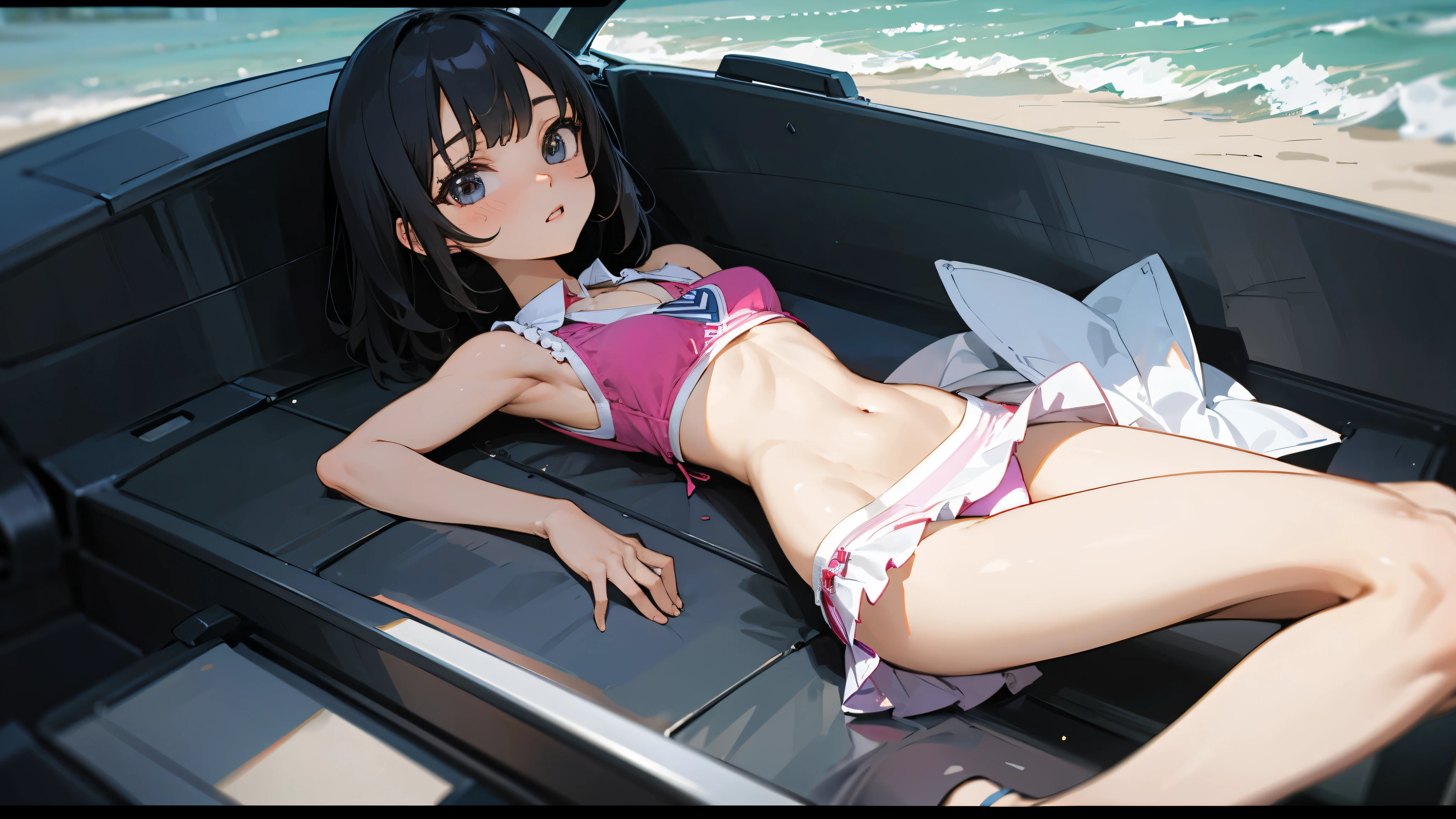 Change,bikini,Vest line,thin waist,thin legs,Sexy