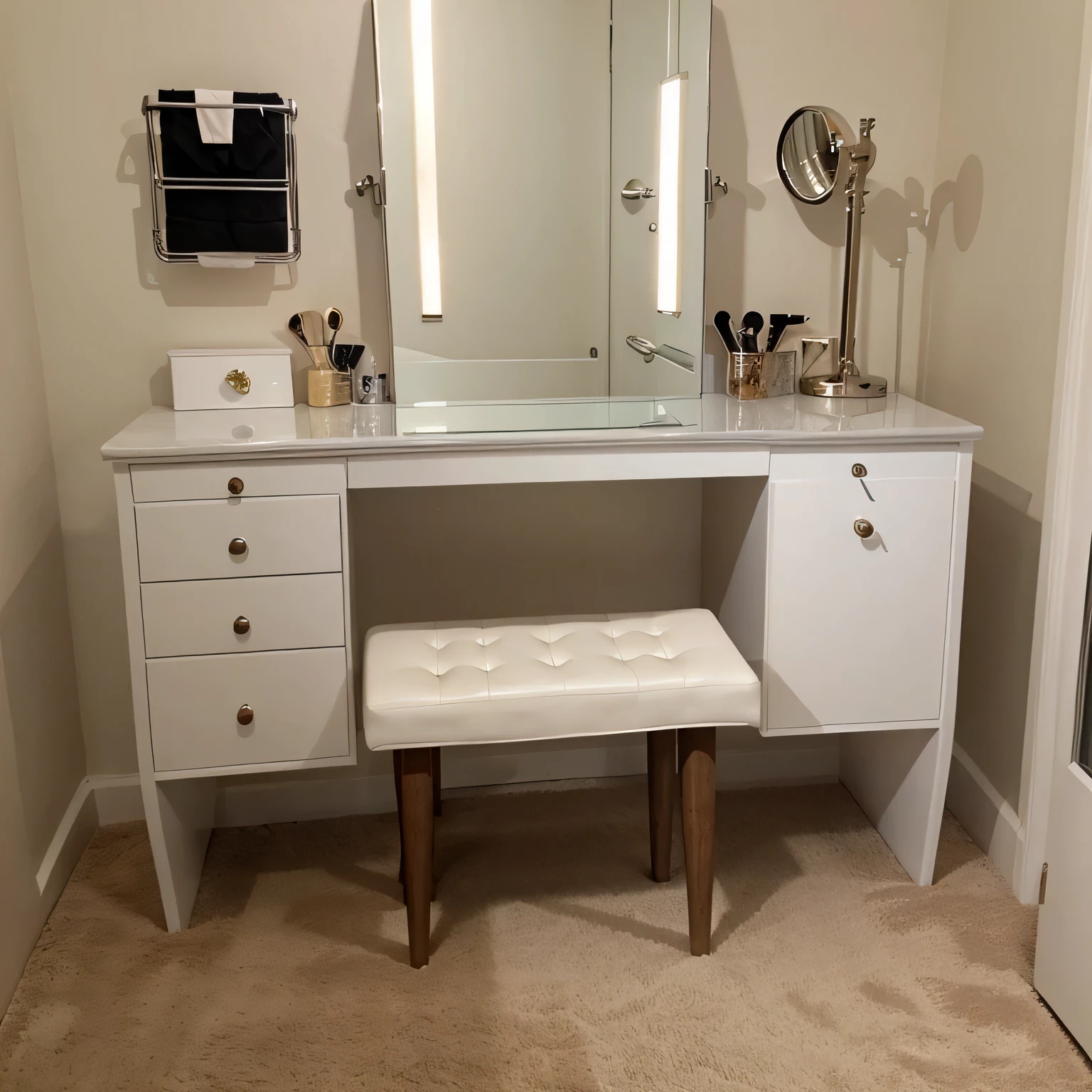 Attaching vanity legs or base
