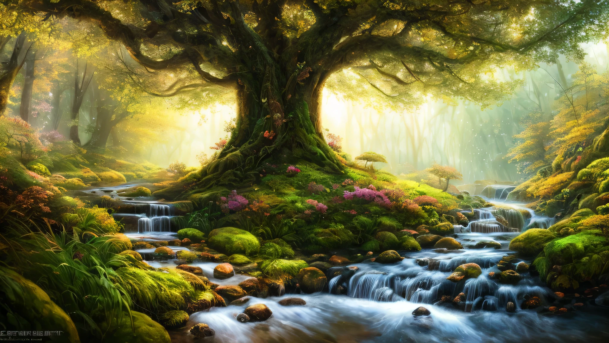 masterpiece, 最high quality, high quality,very detailed CG unity 8k wallpaper, Enchanting and dreamy scenes of a fantastic forest, towering tree々and, Luminous mushrooms, and隠れた妖精の輝き, Create a mysterious and enchanting feeling, art station, digital illustration, Complex, tendency, pastel colour, Oil, award winning photography, Bokeh, written boundary depth, HDR, bloom, chromatic aberration ,realistic,very detailed, tendency on art station, tendency on CGsociety, Complex, high detail, dramatic, Art on the way