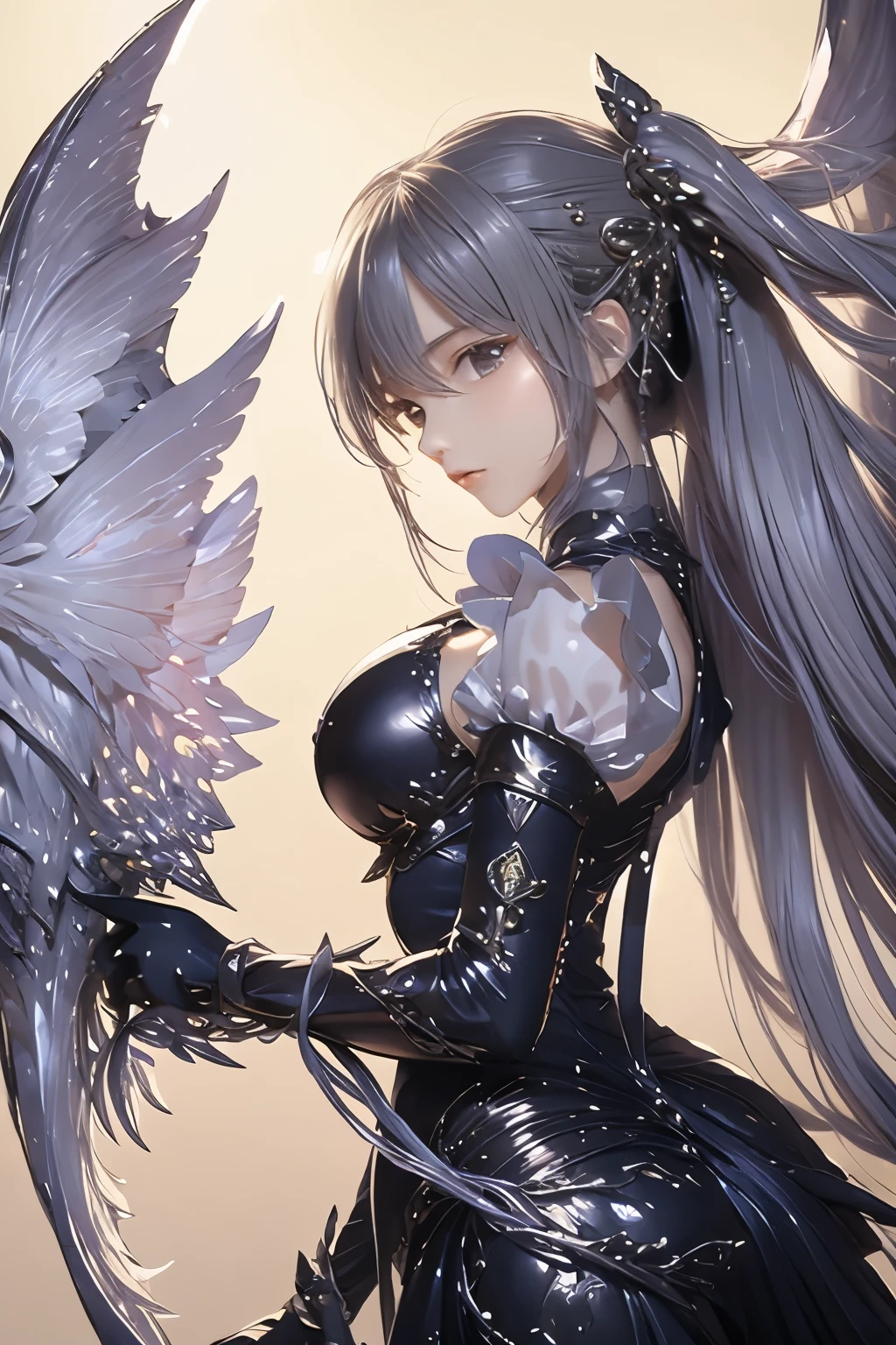 ((masterpiece、Super detailed、intricate details、high quality、clear、delicate、Accurate、An illustration))、Princess Knight （（silver hair、18-year-old、150cm、40 km、C cup、thin、thin、Have a scythe、bikini armor、leotard、cleavage exposed、Shining Tiara））、moonlight、full body figure:1.4、Overall view、wielding a scythe、View from a distance、meteor、comets、looking straight ahead