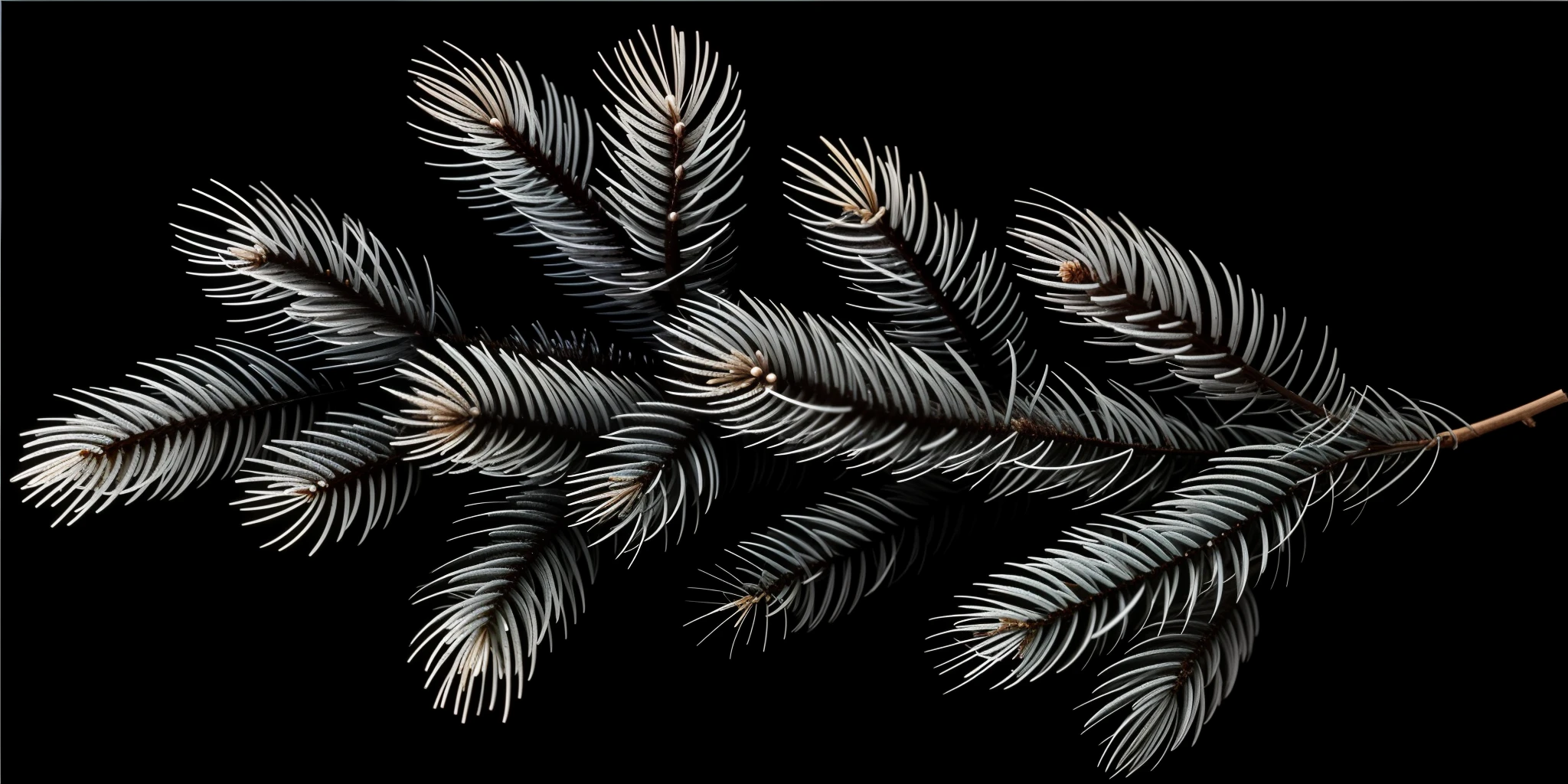 Beautiful cedar branch, thin needles