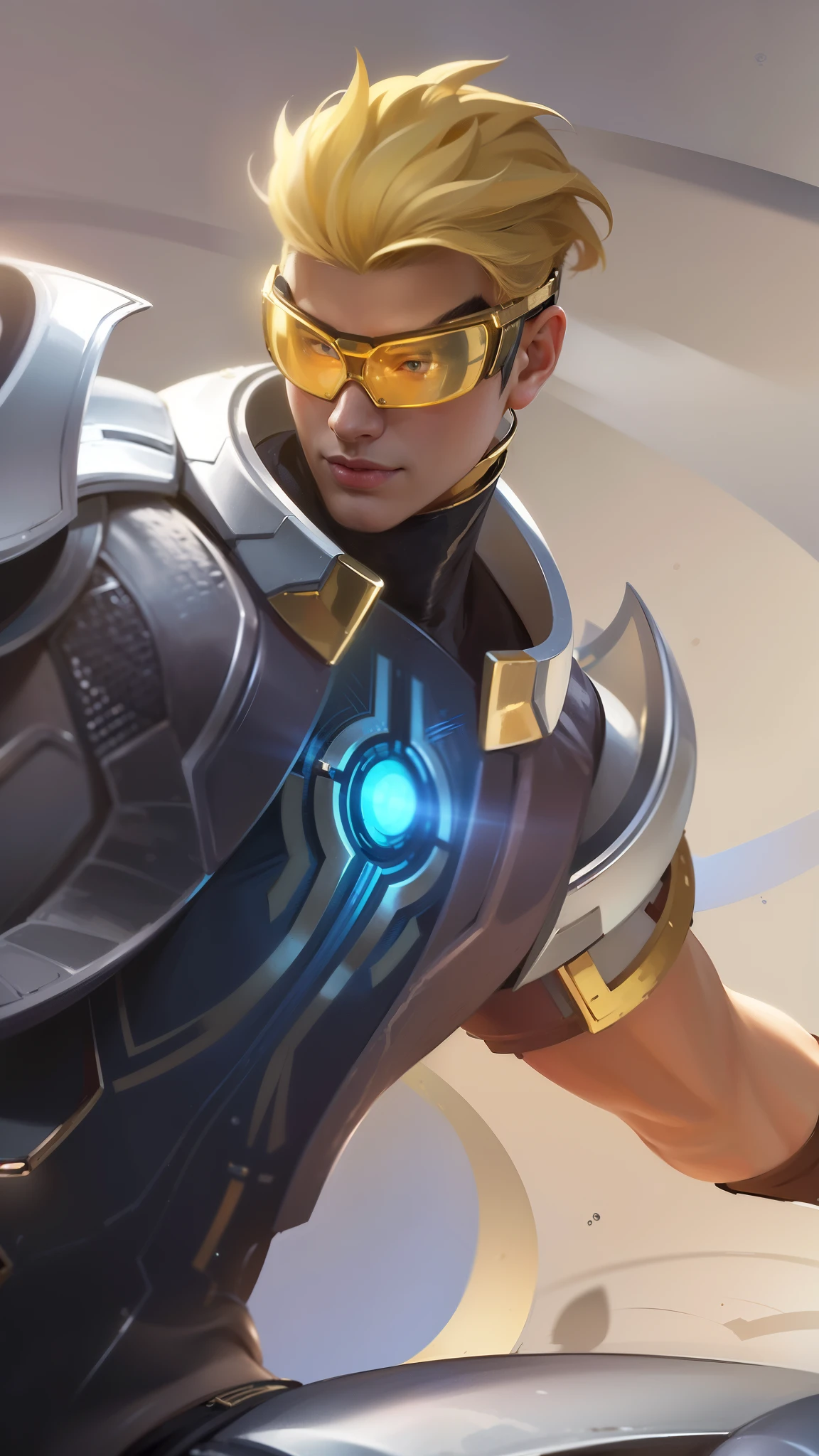 masculine male, masterpiece, ((perfect eyes)) best quality, (semirealism:1.9), beautiful lighting, (extremely detailed CG unity 4k fhd wallpaper), High Detail, Sharp focus, dramatic outdoors, 1 boy ,19 years old, brown short hair, blue eyes, smile, a close up of a boy.