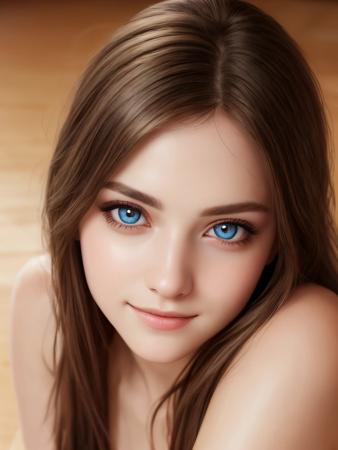 (Realistic:1.2), Photorealistic, high quality, 8K Ultra HD, highly detailed, masterpiece, super realistic, full body, Beautiful woman, large and bright eyes, well-balanced face, faint smile, soft shading expresses beautiful skin texture, light reflection on the floor, an elegance, rich and lustrous hair, three dimensional effect, luminism, octane render, Isometric, by yukisakura, awesome full color, detailed beautiful eyes and perfect face, depth of field, bokeh, 16k best quality