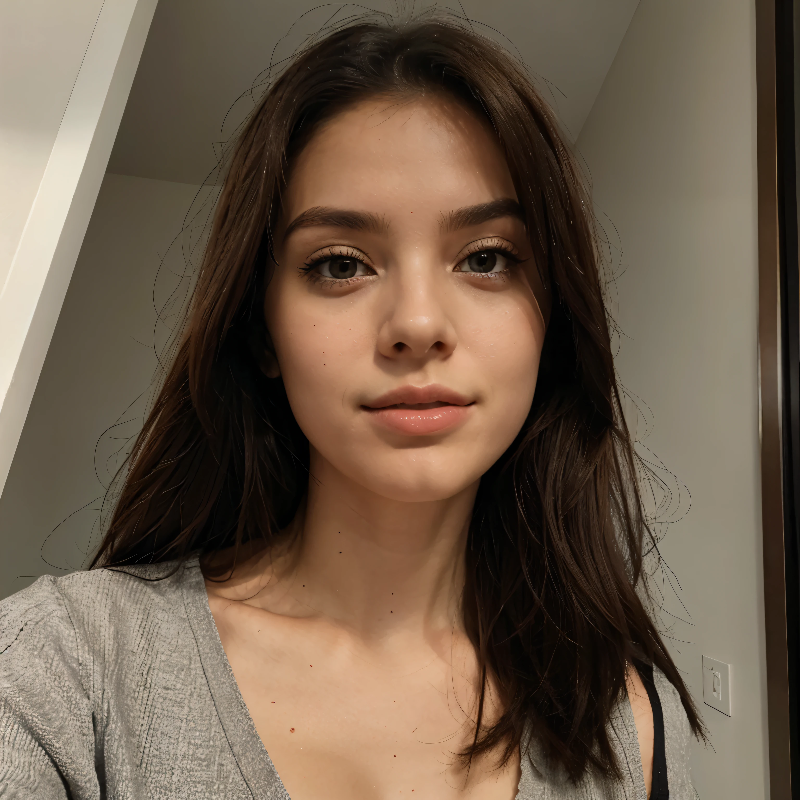 "Her longing lips reach out to the viewer, promising a sweet and intoxicating kiss."