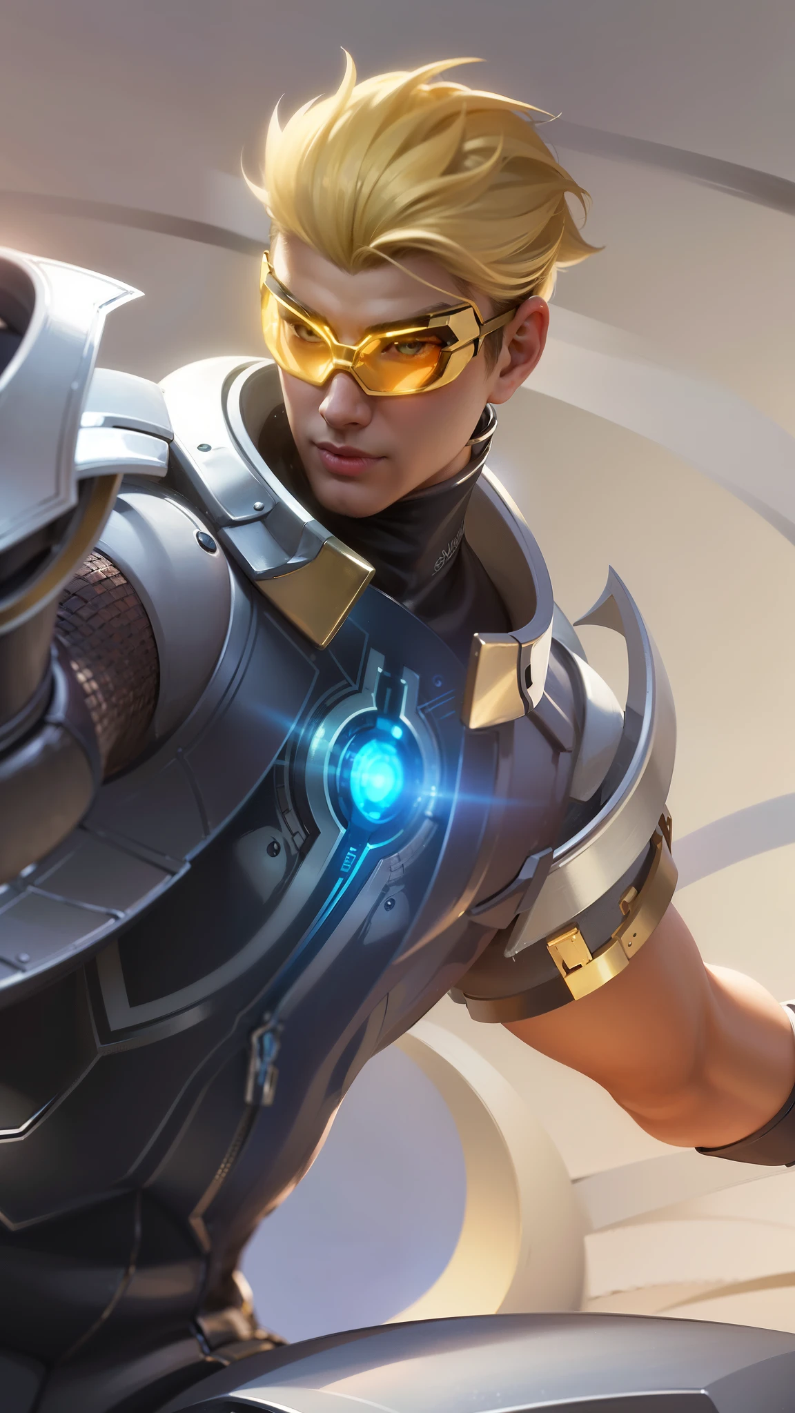 masculine male, masterpiece, ((perfect eyes)) best quality, (semirealism:1.9), beautiful lighting, (extremely detailed CG unity 4k fhd wallpaper), High Detail, Sharp focus, dramatic outdoors, 1 boy ,19 years old, brown short hair, blue eyes, smile