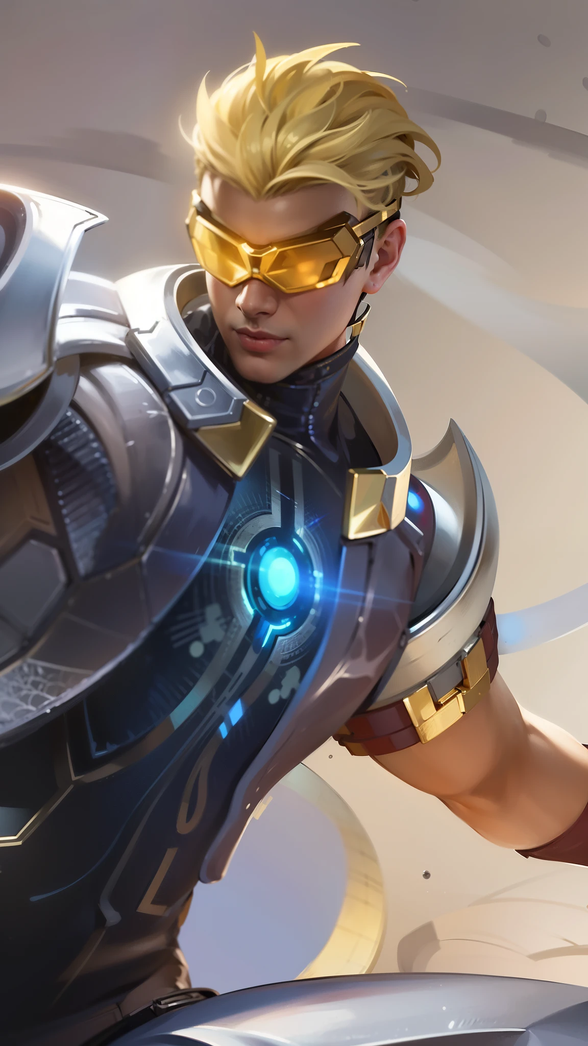 masculine male, masterpiece, ((perfect eyes)) best quality, (semirealism:1.9), beautiful lighting, (extremely detailed CG unity 4k fhd wallpaper), High Detail, Sharp focus, dramatic outdoors, 1 boy ,19 years old, brown short hair, blue eyes, smile