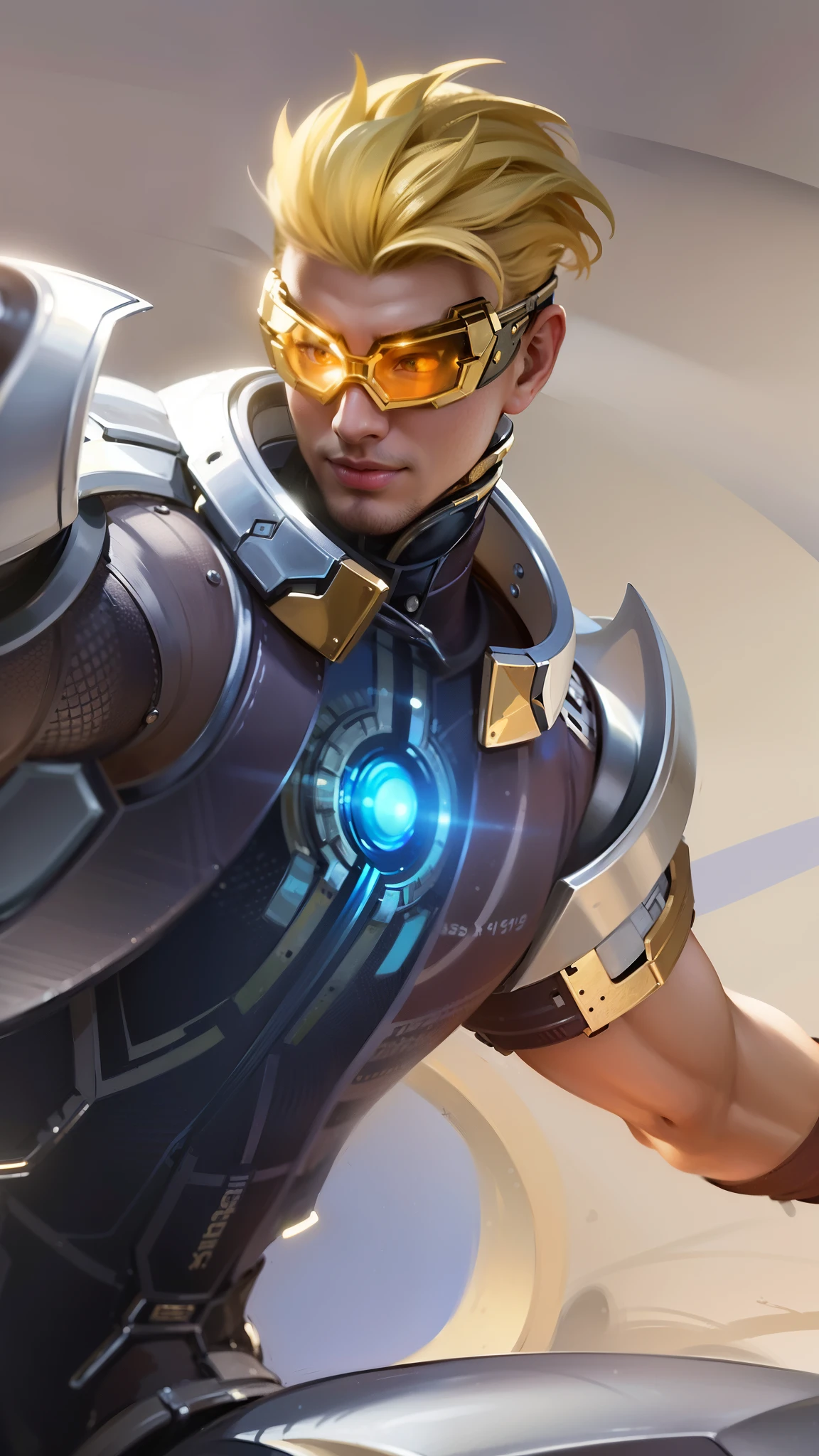masculine male, masterpiece, ((perfect eyes)) best quality, (semirealism:1.9), beautiful lighting, (extremely detailed CG unity 4k fhd wallpaper), High Detail, Sharp focus, dramatic outdoors, 1 boy ,19 years old, brown short hair, blue eyes, smile