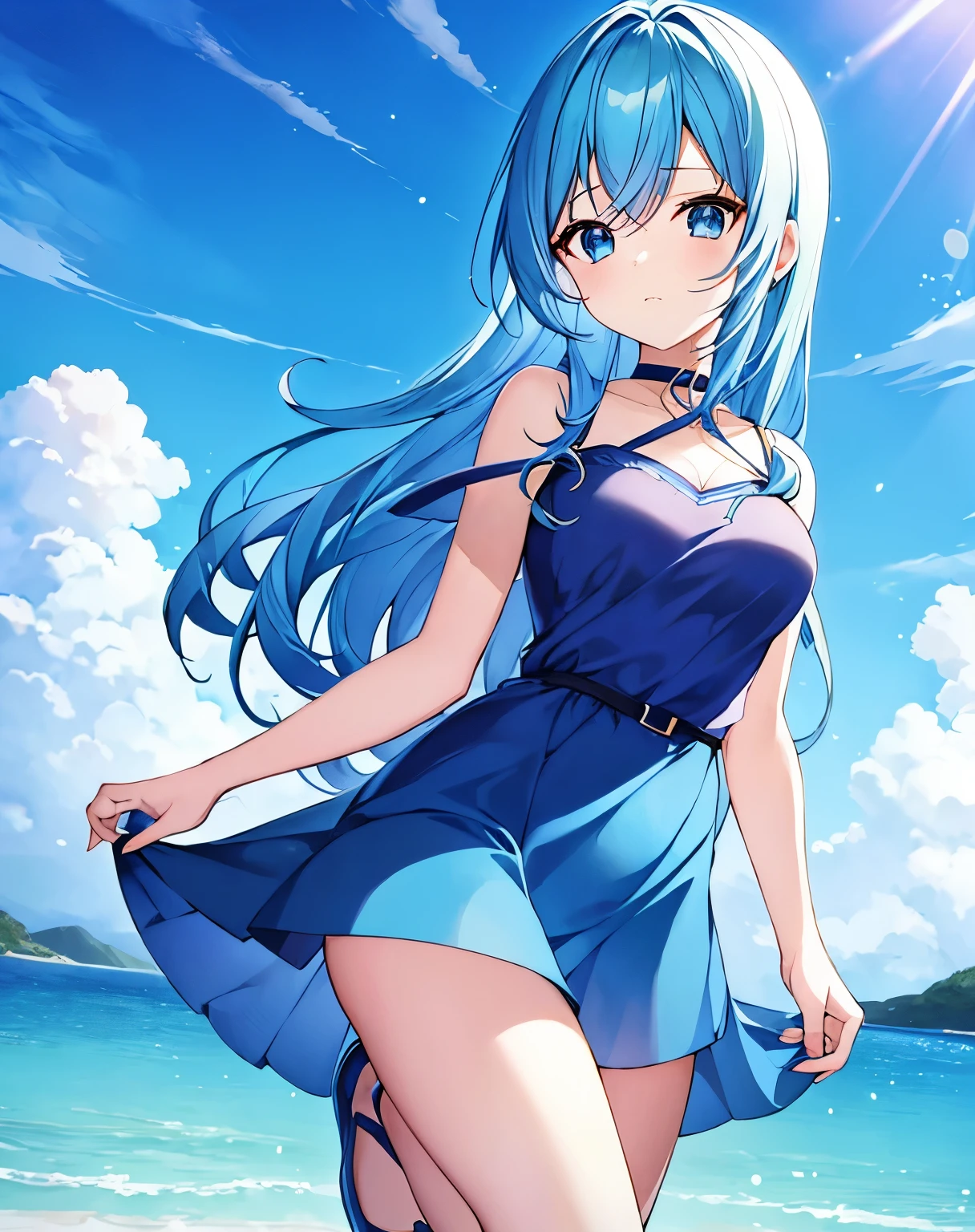 Anime girl with blue hair and blue eyes, Best Anime 4K Kona-chan Wallpaper, anime wallpaper 4k, anime wallpaper 4k, Wallpaper Anime Blue Water, anime style 4k, anime art wallpaper 4k, anime art wallpaper 4k, Kantai Collection Style, 4k anime wallpaper,anime girl with blue hair and blue eyes, anime moe art style, mikudayo, , teal hair anime girl, shirabii, Cute girl anime visual, long hair