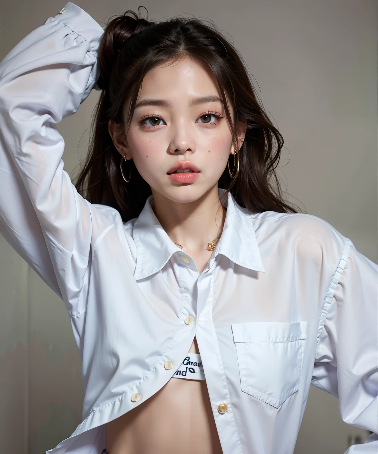 Araffe Asian woman in white shirt and black pants posing for a photo, Jennie Blackpink, Lulu Chen, Gongbi, photoshoot revista brilhante, gemma chen, em roupas brancas, Heonhwa Choe, Photoshoot para a revista Vogue, atriz da Coreia, Shen Mingchen, Sha Xi, Wenfei Ye, photoshoot revista, jossi do blackpink, jia