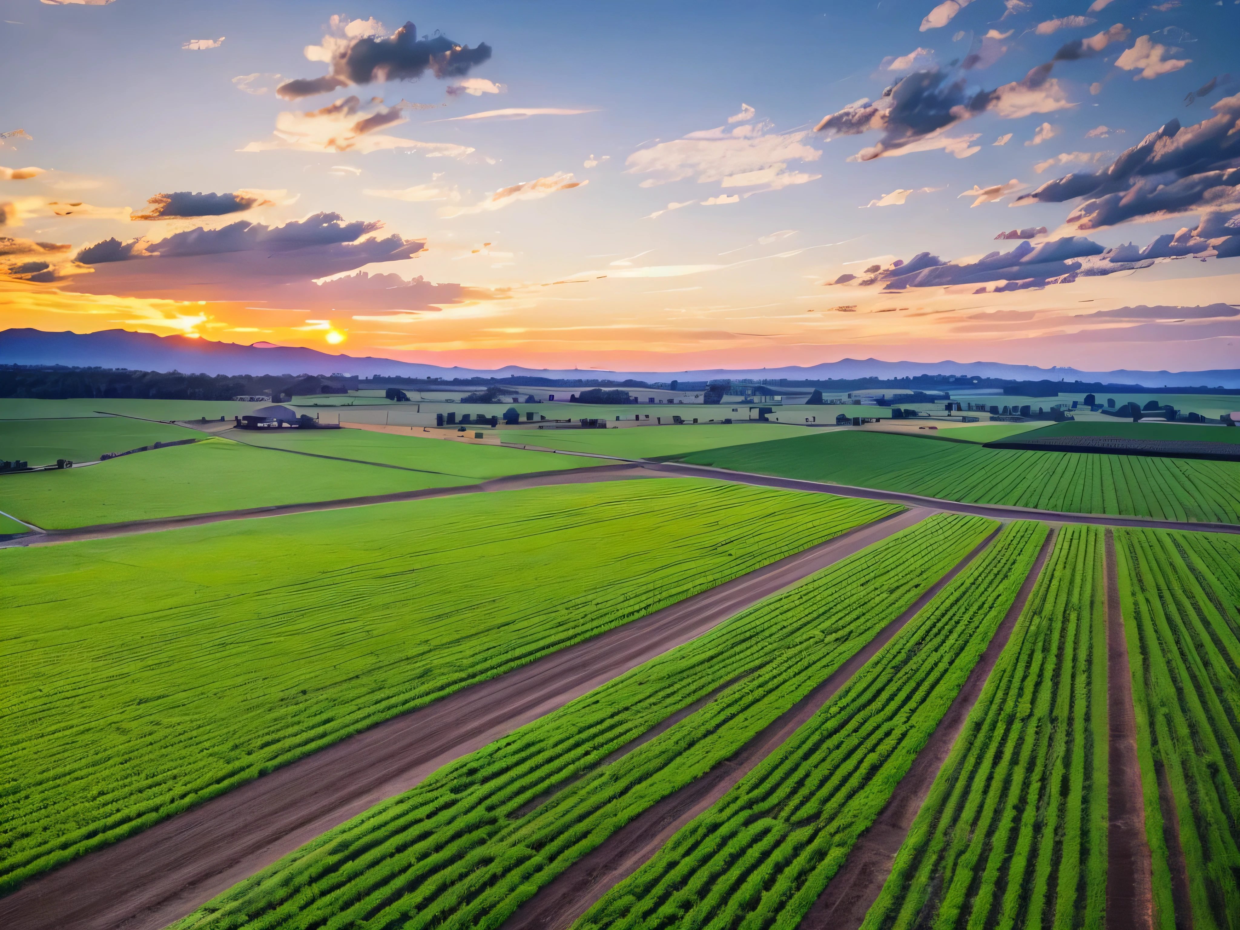 Modern Agriculture in Rural Sunset