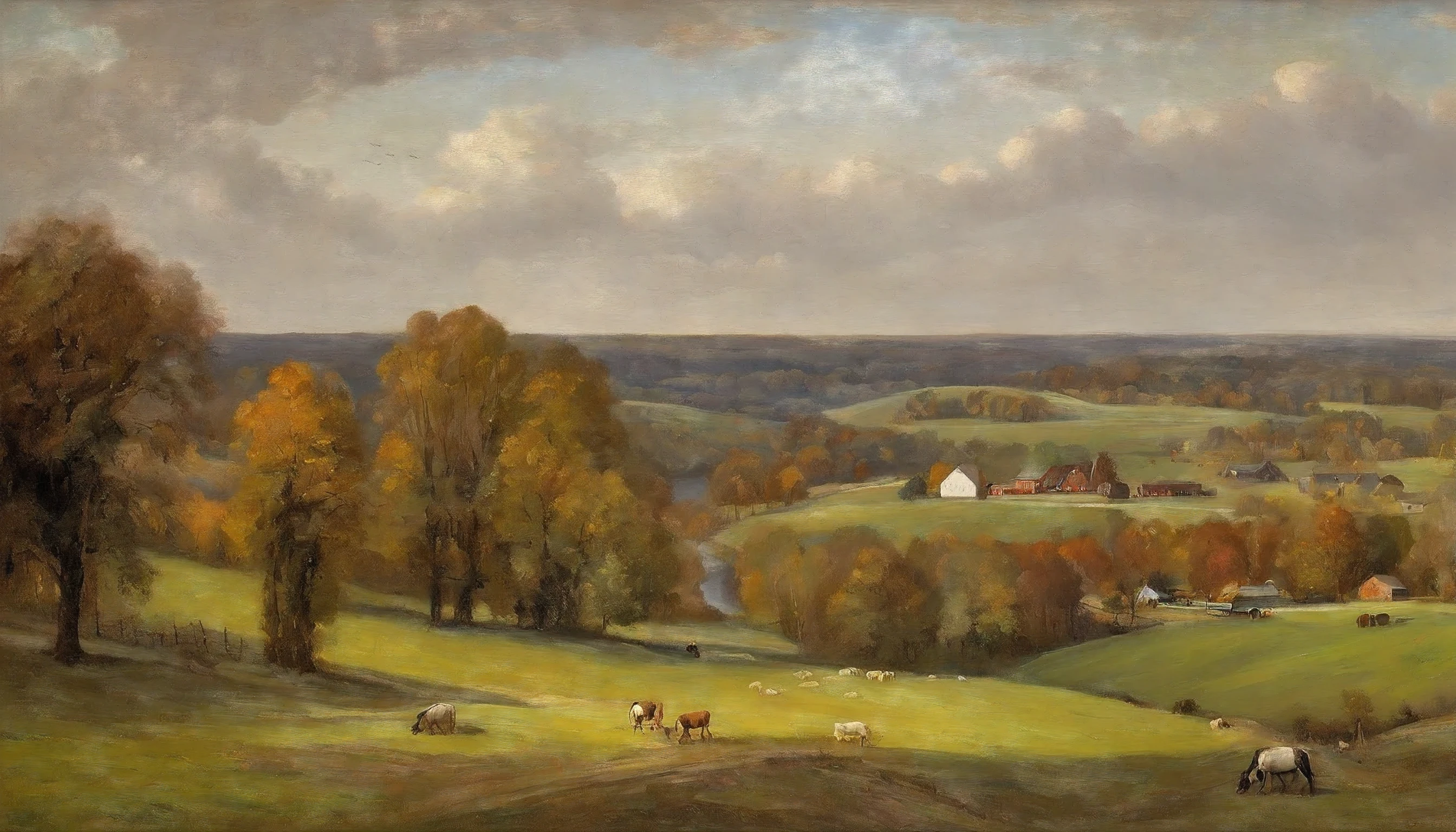 The Duchy of Eaton
Article DRAFT PUBLIC
Nestled amongst the rolling moraine hills and winding rivers of the kingdom's interior, Eaton County developed as a prosperous agricultural domain. Abundant orchards, grain fields and pasture lands fuel nearby towns and cities. Ruled by Baron Alger from his riverside estate Millbrook Manor, Eaton provides bountiful produce, livestock, and lumber.
A patchwork landscape of apple orchards, wheat fields, vegetable farms and grazing cattle characterizes Eaton’s countryside. Industrious farming folk work the land, collecting spring sap for maple syrup and cider mills bursting after autumn harvests. Grist mills and sawmills operate along the meandering Grand and Kalamazoo Rivers.
Eaton’s bounty travels by wagon and canal barge to the nearby cities of Lansing and Detroit. Apples, grains, wool, leather and barrels filled local beer, cider and cheeses provision surrounding districts. Lumber feeds growing industries in allied domains. Interior uplands filled with game draw traveling nobles to hunt deer, pheasant and rabbit through the changing seasons.
Come county fair season, commoners from miles around gather in the village of Charlotte to showcase prized produce, race horses, enjoy games and dancing. Though agrarian, Eaton retains a refined manner befitting its founder John Eaton, U.S Minister to the court of King Charles X of France.