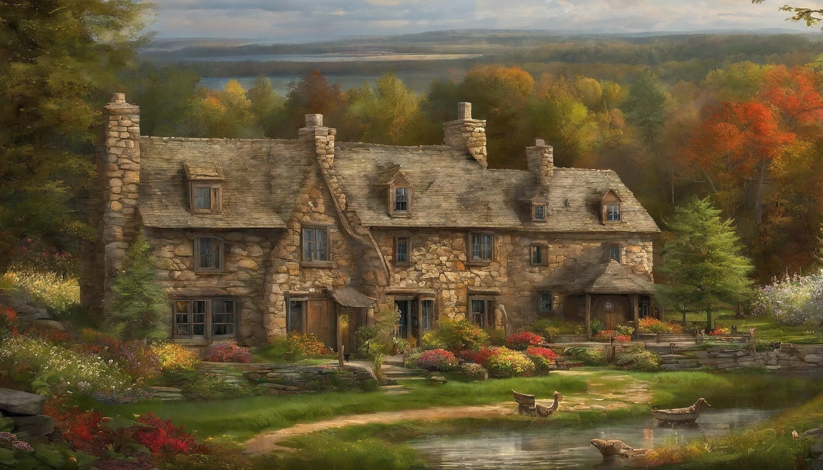 The Duchy of Emmet
Article DRAFT PUBLIC
Situated along the picturesque northern shores of Lake Michigan lies the rustic but beautiful Duchy of Emmet. Ruled by Baron McDougal from the cherrywood manor Castle Bliss, Emmet provides lumber, fish, fruit, and idyllic landscapes that draw nobles from court.
Dotted with small peasant villages prospering from fishing and orchards, much of Emmet remains lush wilderness. Forests of oak, maple, ironwood and cedar yield timber for distant shipyards. Offshore waters teem with whitefish, trout, and sturgeon destined for tables across the kingdom. Tart cherries and apples grow abundantly in lakeshore orchards.
But Emmet’s greatest export is its unspoiled natural charm. Glacially carved lakes and meadows lined with wildflowers provide paradise for nobles weary of court politics. Here the Petoskey stone, a fossilized coral abundant along the shoreline, decorates summer cottages and royal rock gardens. Castle Bliss in particular is renowned across the kingdom for its romantic architecture and scenic vistas.
By preserving Emmet’s pristine landscapes and seasonal bounty of fish, fruit and fine timber, Baron McDougal retains harmonious ties to the crown that grant him and his happy peasants wide autonomy over their affairs.
