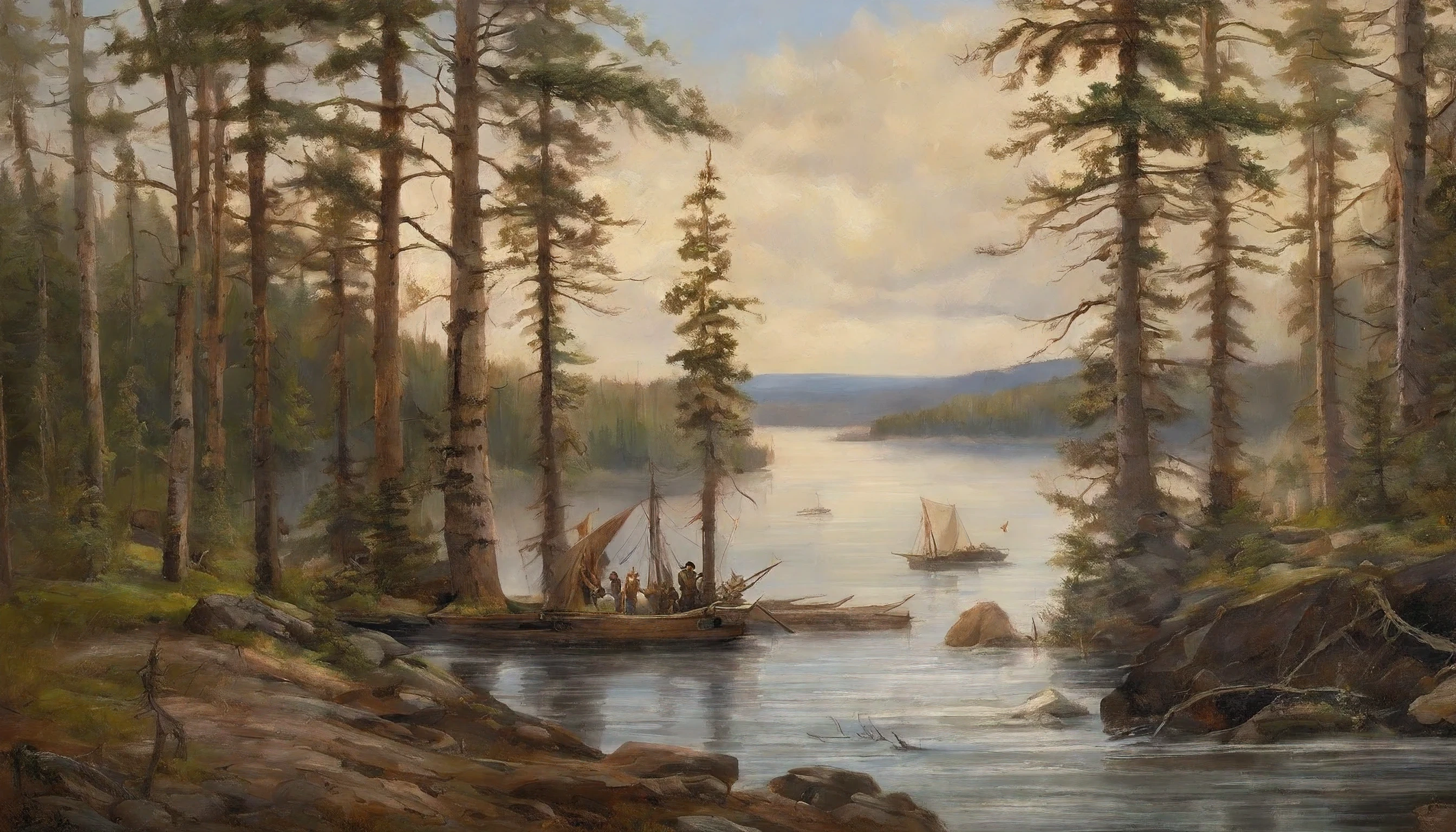 The Duchy of Gogebic
Article DRAFT PUBLIC
In the uppermost reaches of the remote northern frontier lies the rugged and lightly settled Duchy of Gogebic. A heavily wooded landscape dotted with lakes and wild rivers flowing north to frigid Lake Superior. Gogebic is overseen by the venerable Sir Blackburn from the stone timber fort White Pine Tower.
 
Gogebic’s primary assets are its timber, metals, and waters teeming with fish. The duchy’s vast virgin stands of towering white pine and hemlock draw hardy lumber crews into the backcountry. Oxcarts haul logs to the shores of Lake Superior destined for sawmills in allied fiefs. Streams filled with brook trout help sustain these isolated camps.
 
Rumors also persist of a dormant iron craze waiting to be unearthed again if new mineral veins appear. But previous prospecting ventures ended abruptly when deposits pinched out. Perhaps future scientific methods will unlock further riches hidden beneath the bedrock.
 
For now Gogebic remains largely wilderness, its tiny settlements clinging to the shores of Lake Superior as conduits of the timber trade. Their only link to distant civilization comes via occasional supply barges battling the lake’s wild storms.