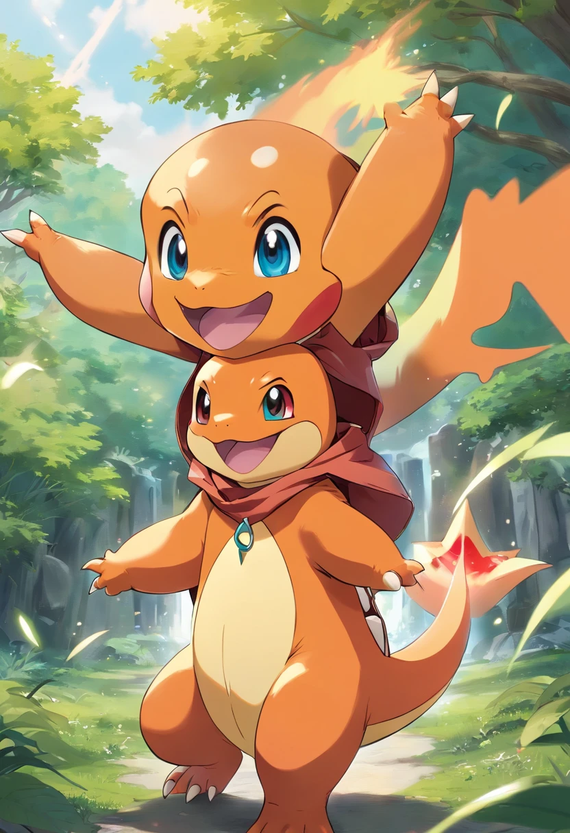 Pikachu is playful and cute，Liveliness and agility，Yellow soft hairs，red blush，sparkling big eyes，Cute little pointed ears。(Pikachu:1.5)