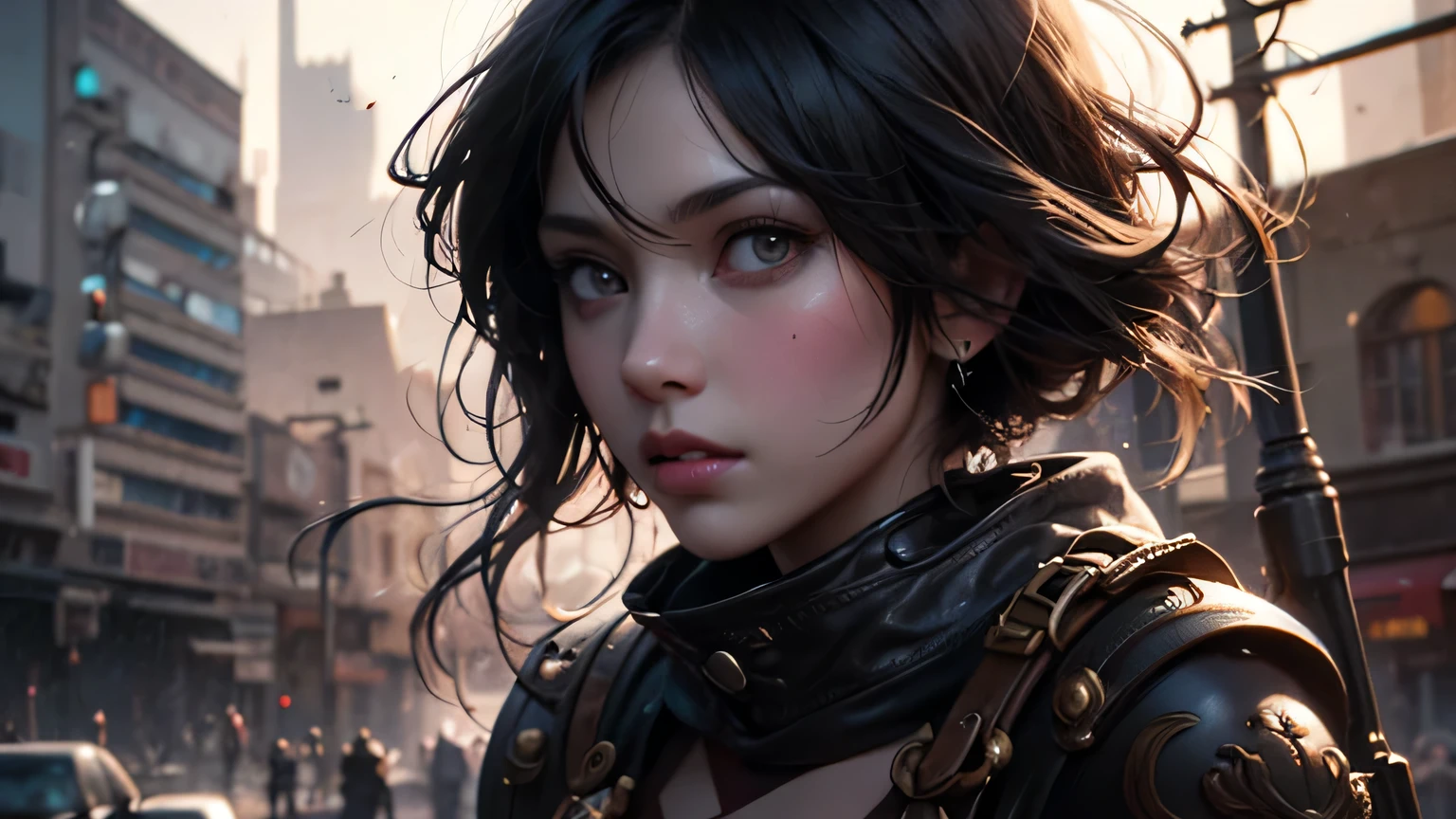 ディズニーバンクシーartステッカー, fantasy characters, soul, digital figure, comic book style, steampunk noir, perfect anatomy, Centered, approaching perfection, dynamic, very detailed, watercolor painting, artステーション, コンセプトart, soft, sharp focus, figure, art：Carne Griffiths and Wadim Kashin