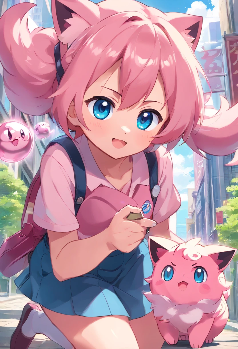 Pikachu is playful and cute，Liveliness and agility，Yellow soft hairs，red blush，sparkling big eyes，Cute little pointed ears。(Pikachu:1.5)