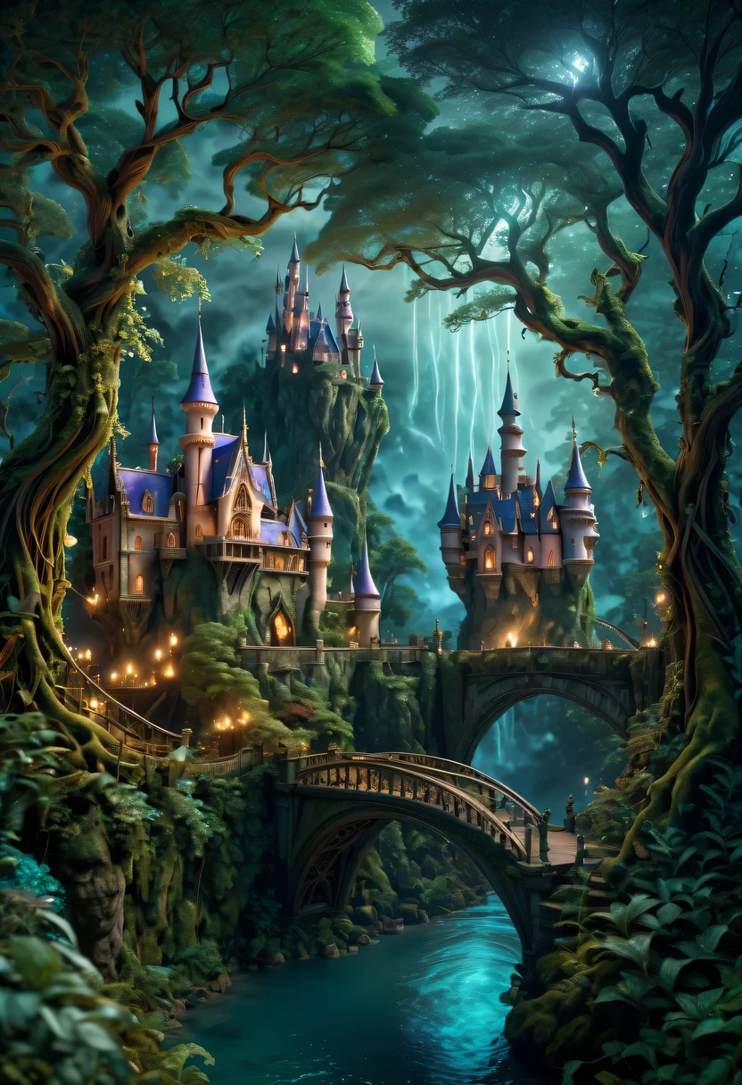 (best quality,4K,8k,high resolution,masterpiece:1.2),Super detailed,(actual,photoactual,photo-actual:1.37),magic, bright colors, charming light, epic scenery, Magnificent castle, Majestic landscape, mysterious creature, intricate details, whimsical atmosphere, Fantastic adventure, Engaging moments, stunning beauty, Surreal elements, ethereal atmosphere, Dream realm, Complex spell effects, Whimsical costumes, Intricate broom design, dynamic poses, enchanted forest, glistening stars, Brilliant moonlight, eager, mysterious creature, Glistening waterfalls, mysterious mist, magic energy, stunning architecture, CaptivatingMusic, Captivating emotions, exciting flight, charm and wonder, Mysterious light, Engaging storytelling.