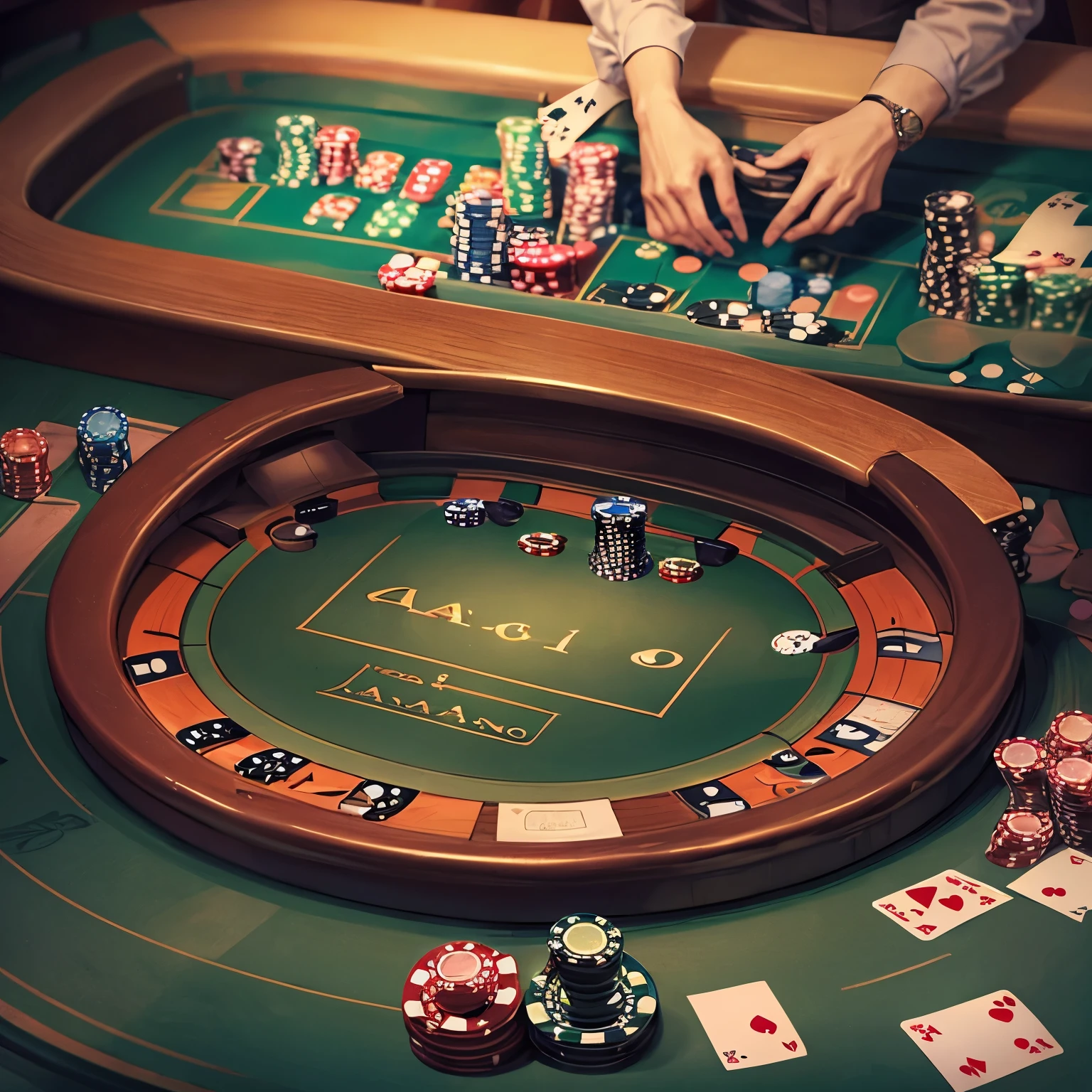 (casino background:1.4), highest quality,Super detailed, masterpiece,
