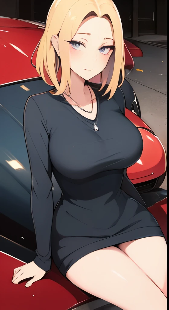 ((Best Quality, 8k, Masterpiece:1.3)), Focus:1.2, Perfect Body Beauty:1.4, Buttocks:1.2, ((Delicate Hair)), (Sweater Dress:1.1) , (Sports car, street: 1.2), Highly detailed face and skin texture, Detailed eyes, Double eyelids, whitening skin, Big breasts, smile, wearing necklaces, rings, people sitting in cars with their buttocks up,