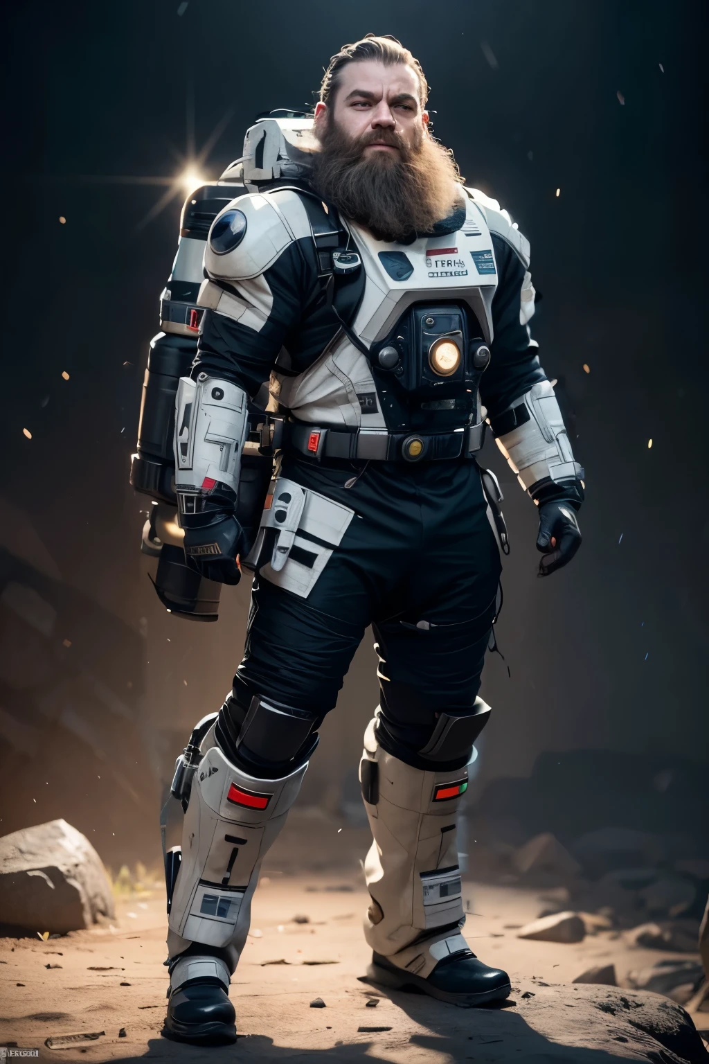 complete the failed engineering suit. Traje espacial futurista