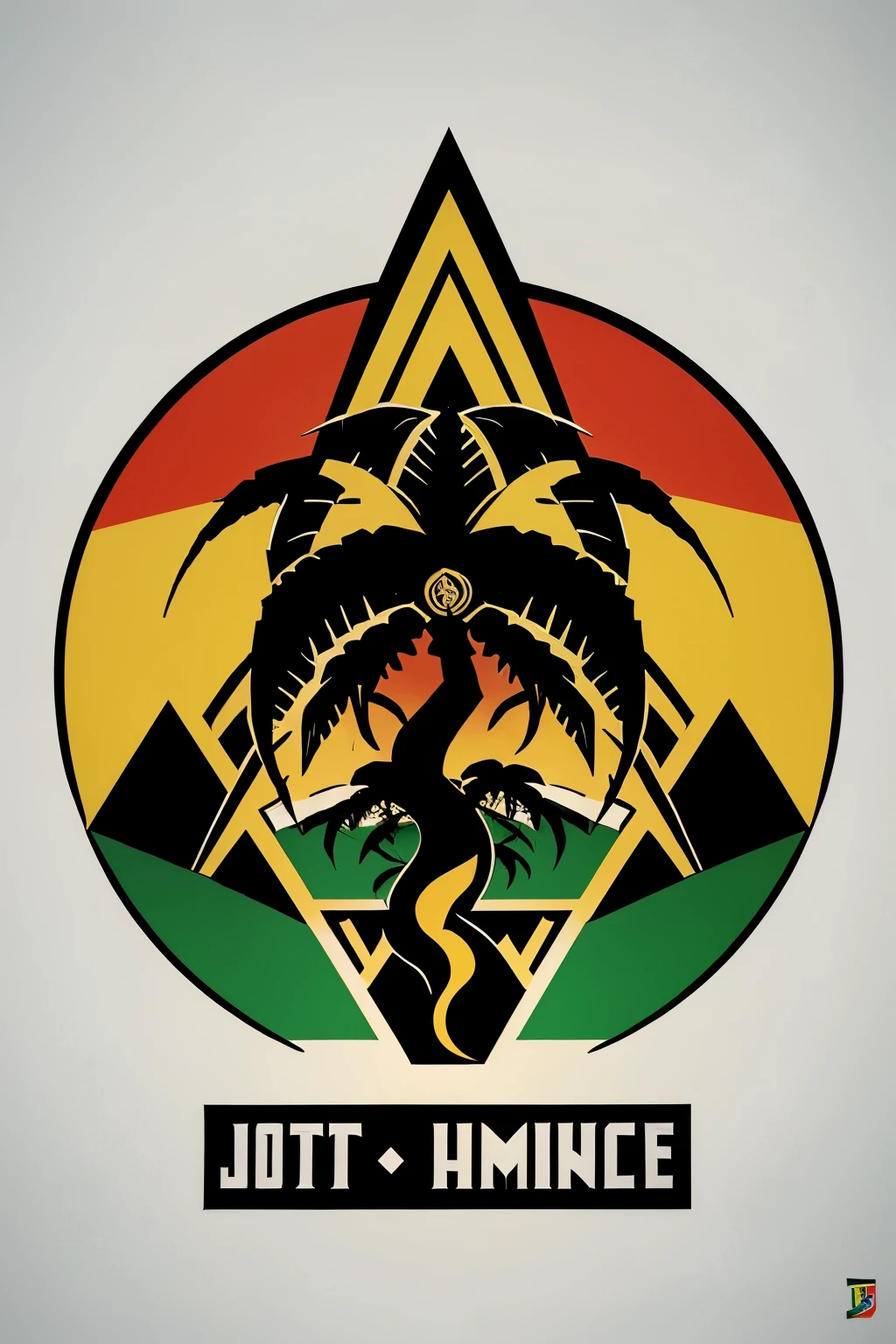 Crie uma logotipo para o nome JottaRP, with elements of reggae influence.