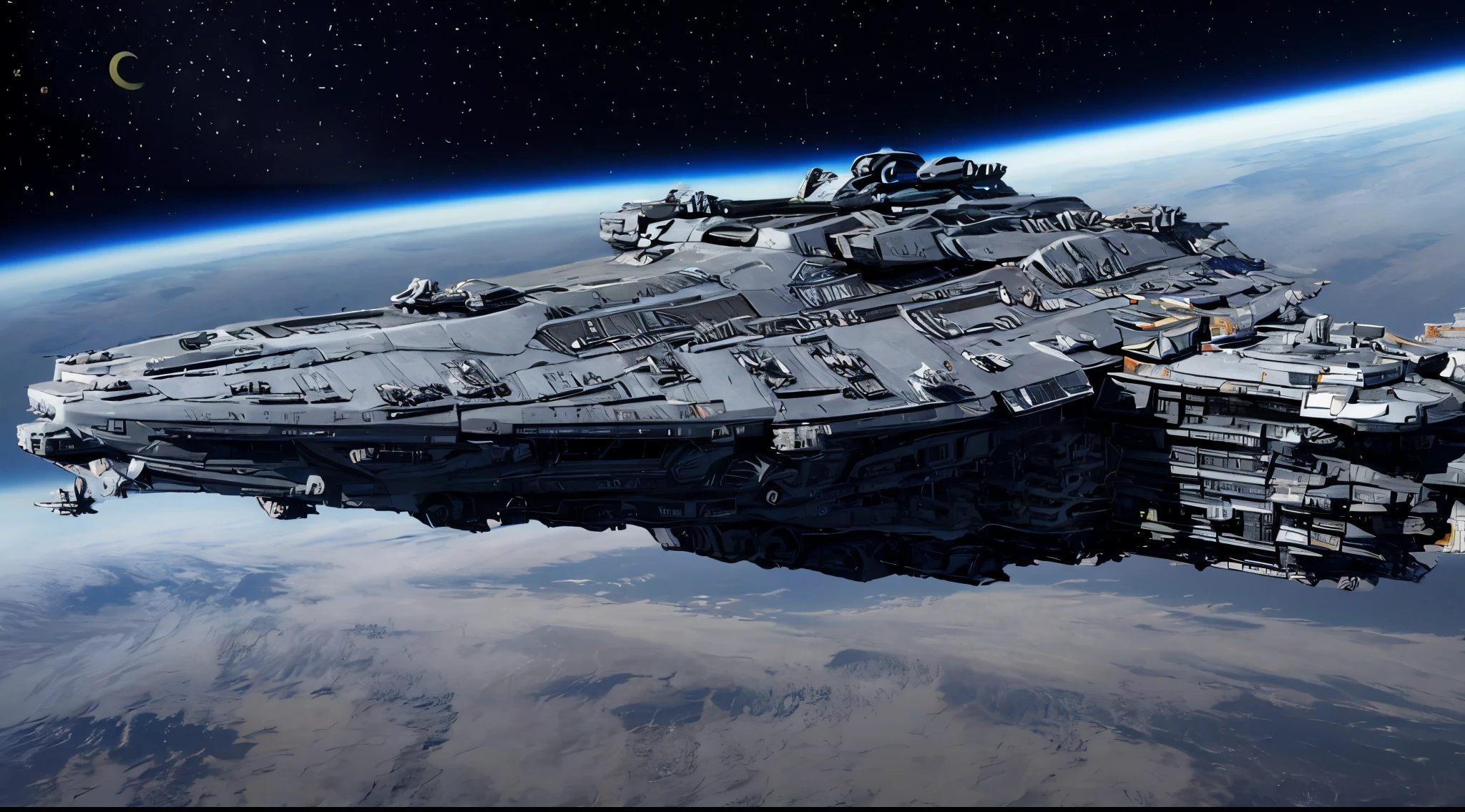 A spaceship on fire masterpiece, best quality:1.2), 