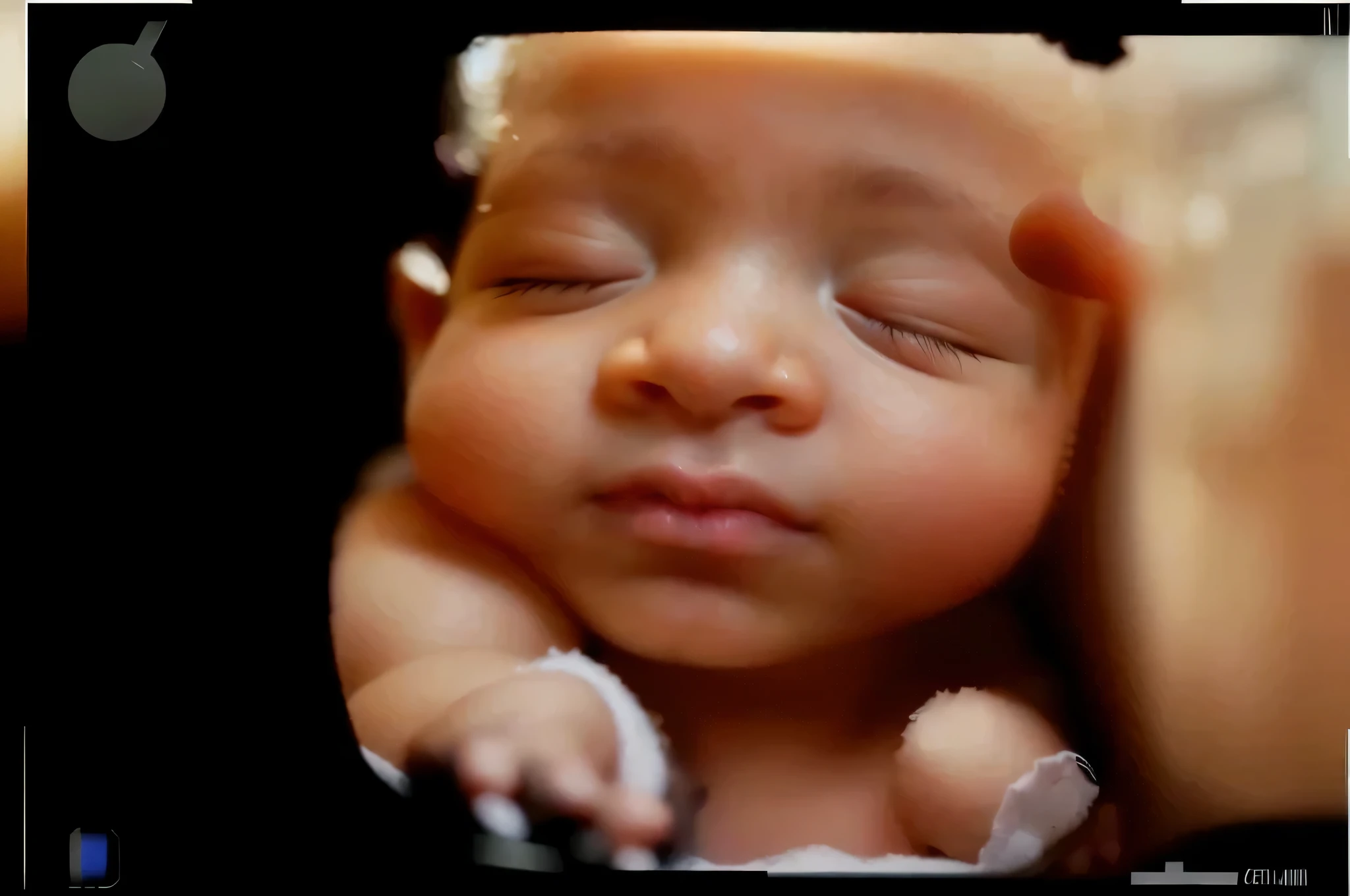 fix eyelids, sleeping baby