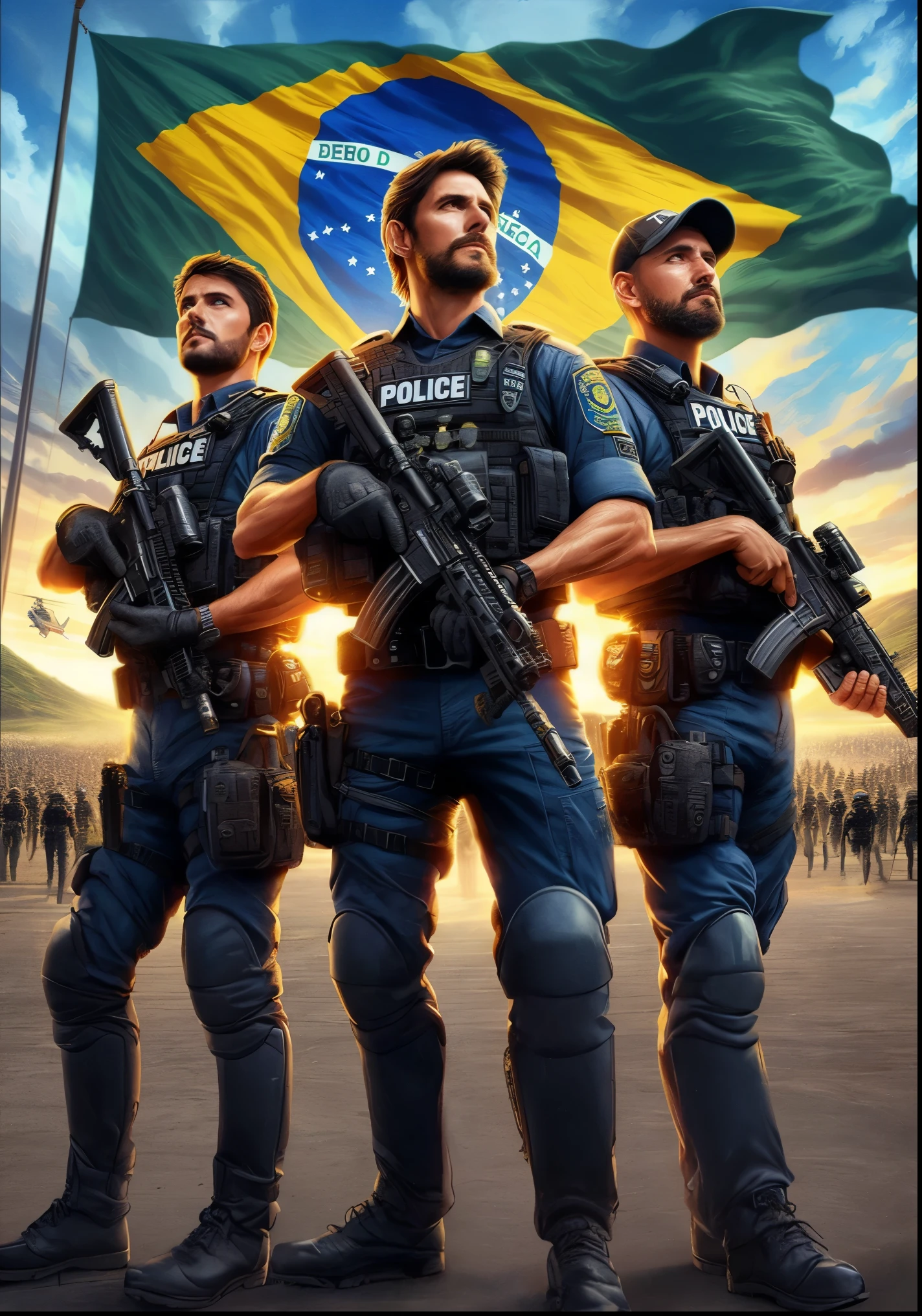 For the expansion of policemen's legs