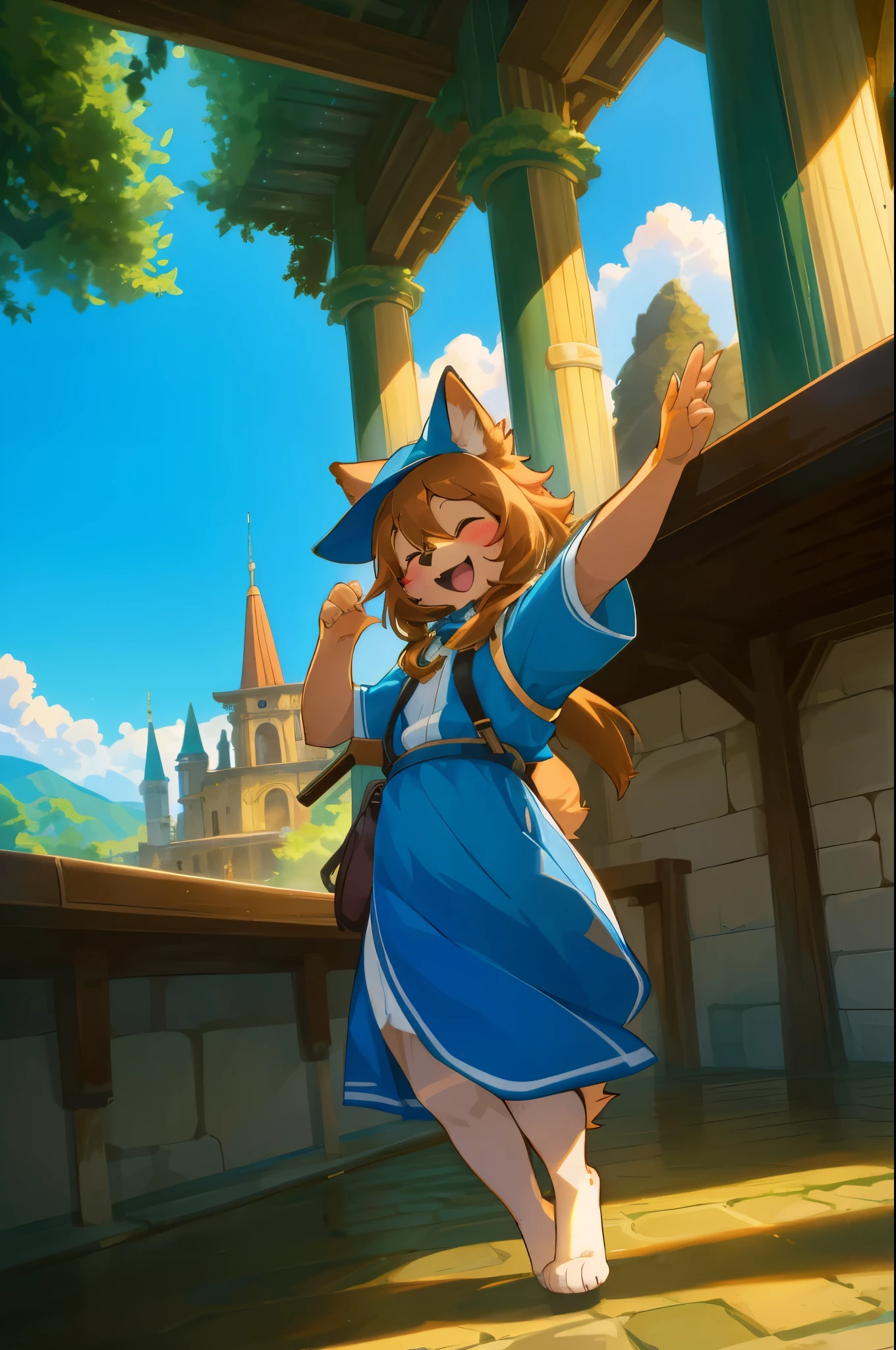 cover_page, super high resolution, detailed background, World Heritage Site, 6+boys, 6+girls, Happy, joyful, absurdres(Photos of solo travelers)(kemono, furry anthro),