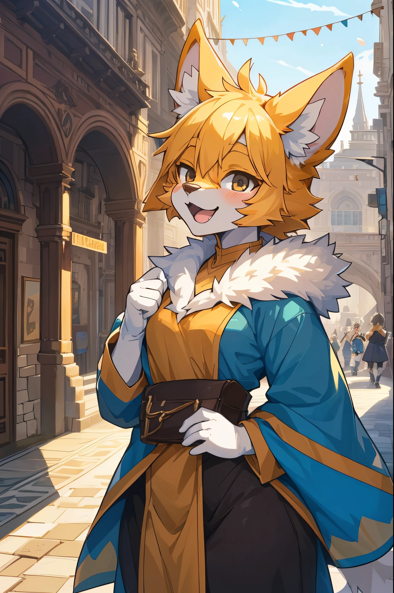 cover_page, super high resolution, detailed background, World Heritage Site, 6+boys, 6+girls, Happy, joyful, absurdres(Photos of solo travelers)(kemono, furry anthro),