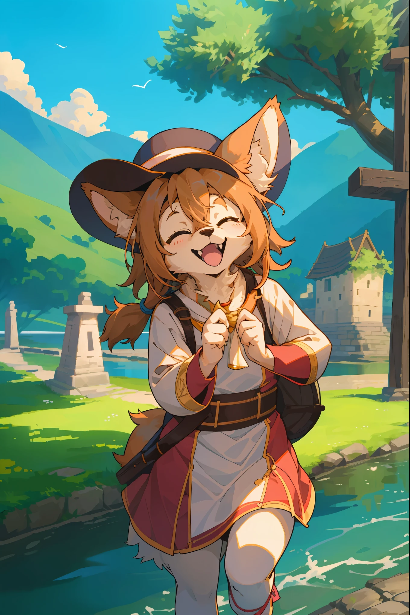 cover_page, super high resolution, detailed background, World Heritage Site, 6+boys, 6+girls, Happy, joyful, absurdres(Photos of solo travelers)(kemono, furry anthro),