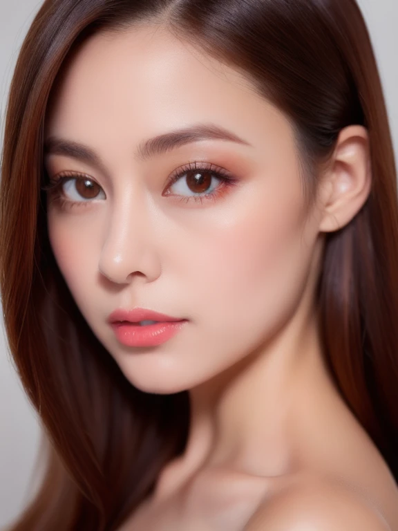 (realistic、masterpiece、Best Quality、8K、highres、high resolution:1.3)、1 girl、Big breasts、white bikini、looking at viewers、super fine face and eyes、long hair、upper body、