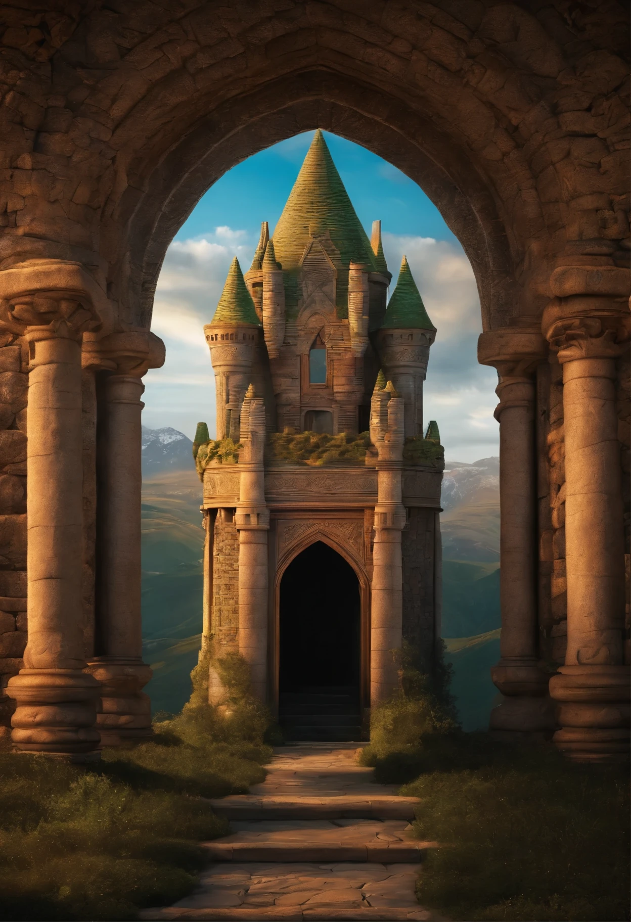 throne,Celtic style,Castle in the Sky