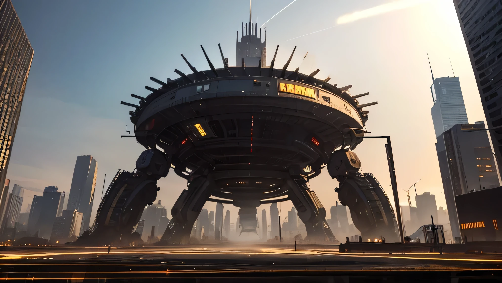 O apocalipse humano se espalhou rapidamente, transformando grandes cidades em vastas paisagens de metal e circuitos.