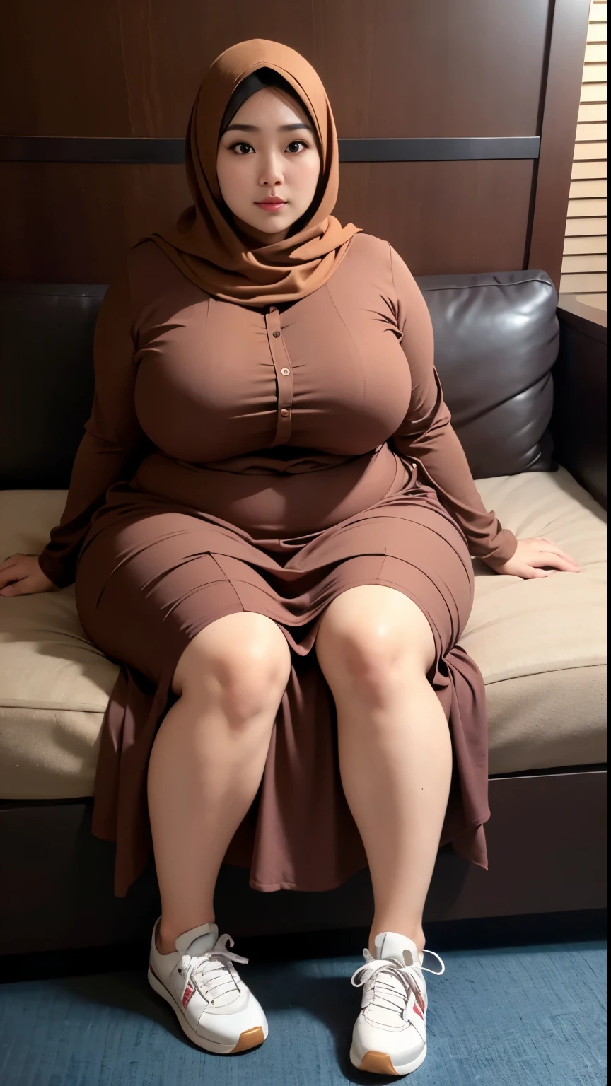 Naked woman in hijab walking down the room, , naked hijab outfit, , naked hijab fashion model, plus size, plus size woman, , naked woman , beautiful naked woman, thicc, ,, bbwchan , vagina, big breast armpits