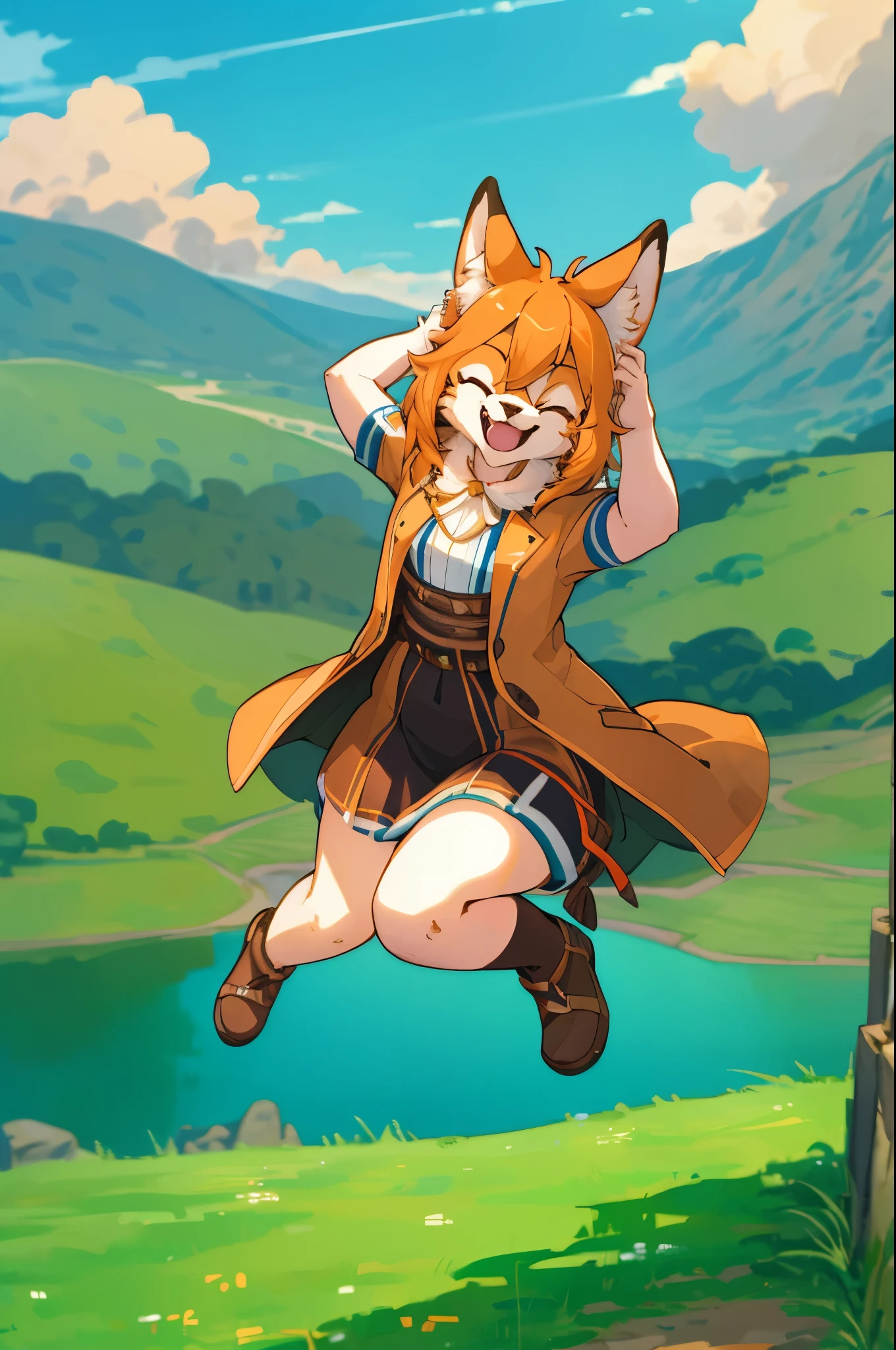 cover_page, super high resolution, detailed background, World Heritage Site, 6+boys, 6+girls, Happy, joyful, absurdres(Photos of solo travelers)(kemono, furry anthro),