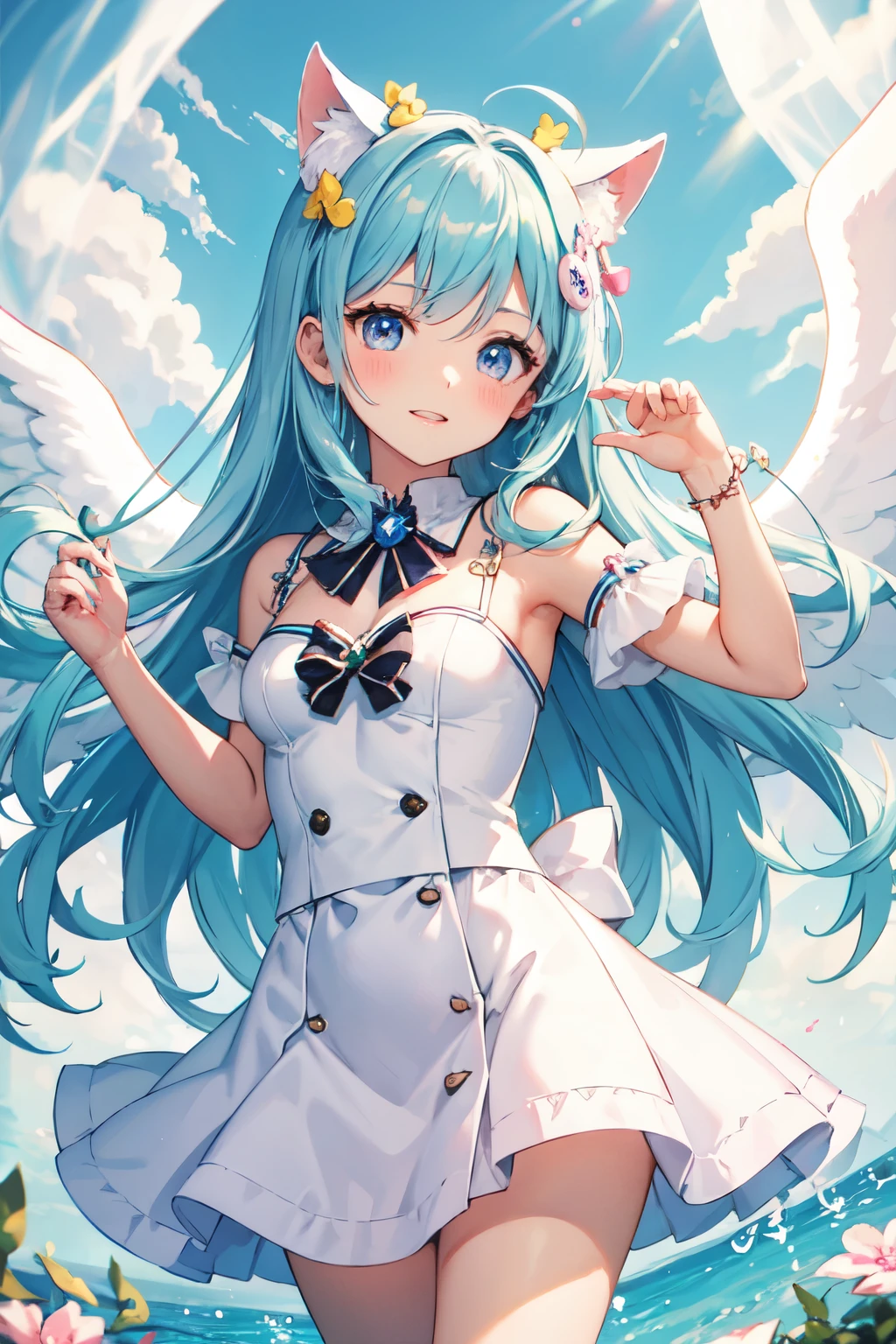 angel cute pink white light blue