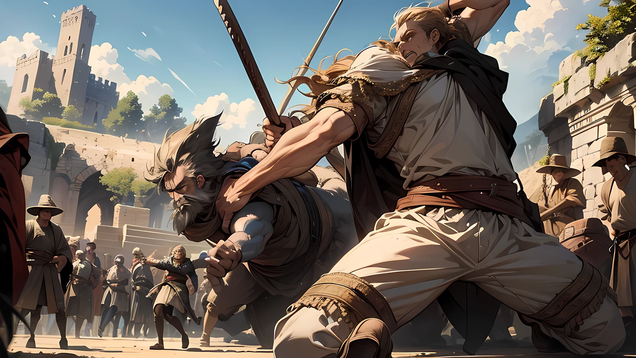 criar um guerreiro viking em campo de batalha
