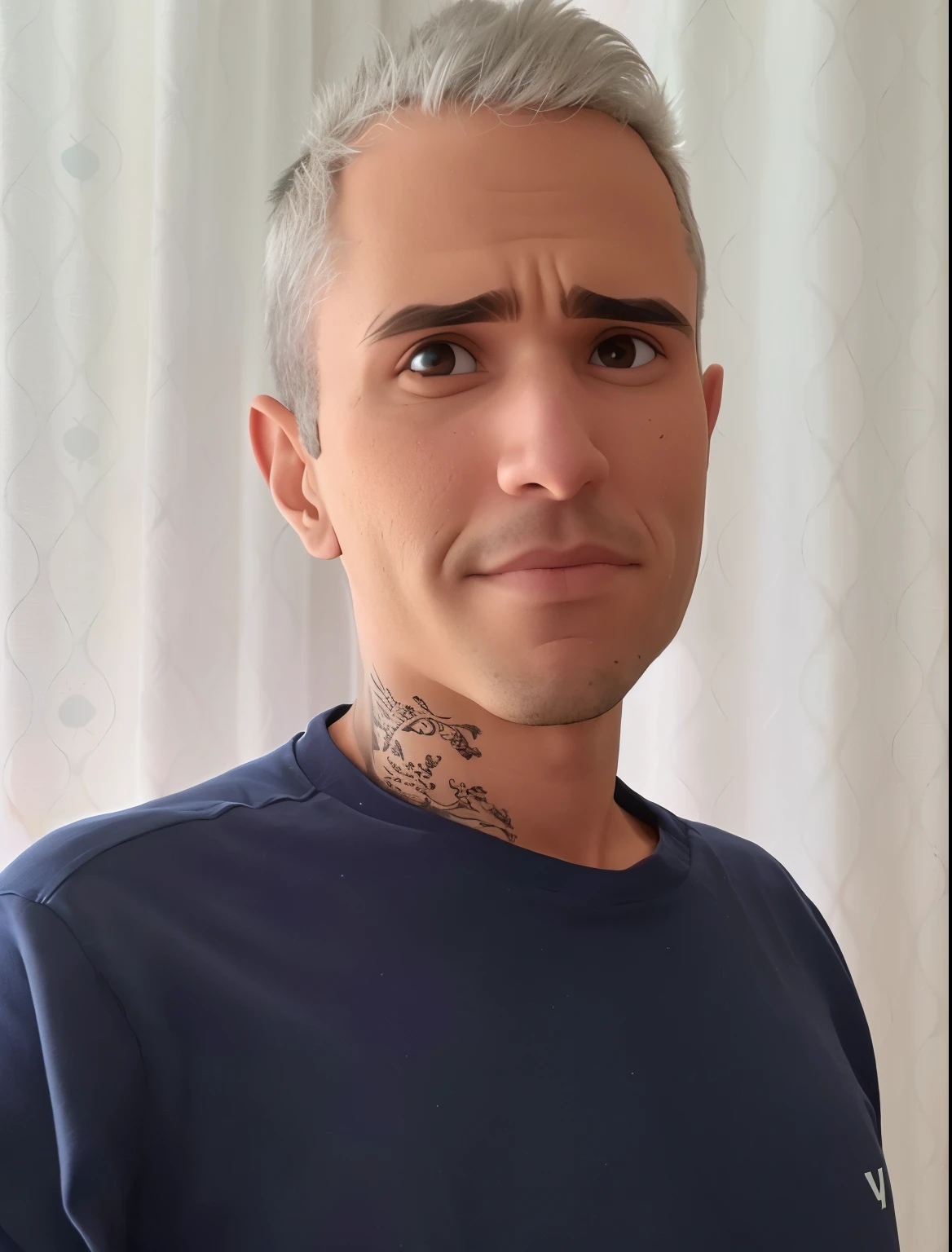 Um homem jovem, Estilo pixar 3d. Avatar