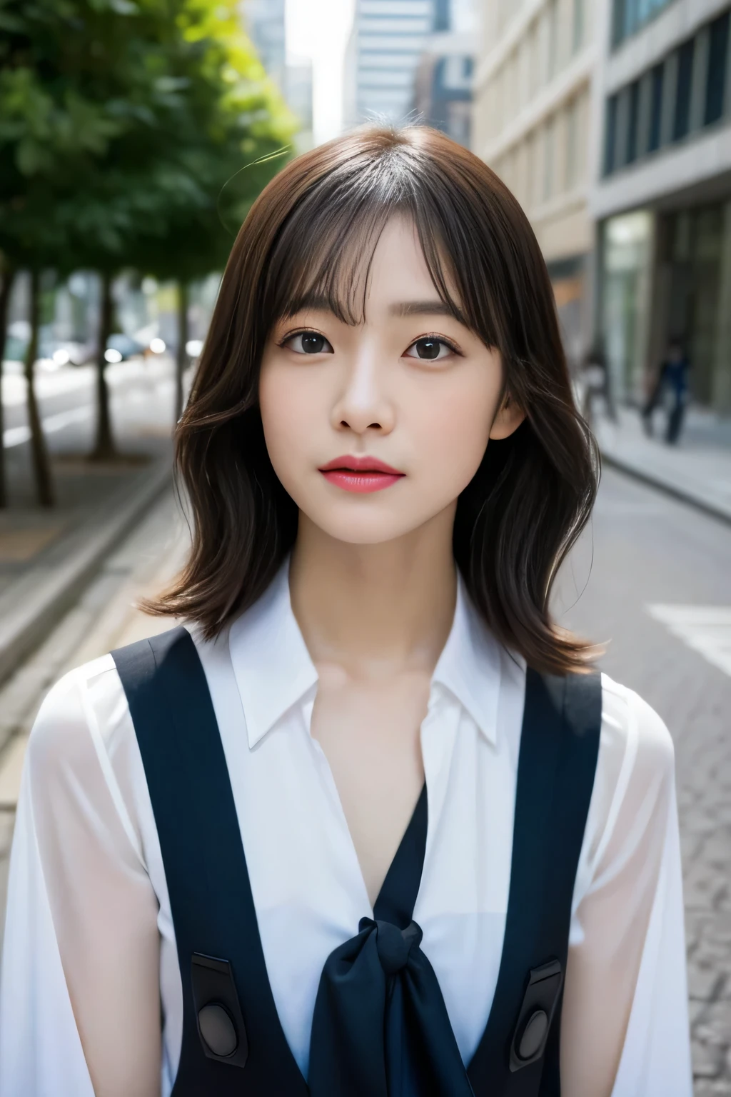 (((32ｋ,high details,high detail、masterpiece,attention to detail,Full body Esbian,alone))),RAW photo & realistic atmosphere,beautiful濃い青色の目,detailed mouth,glossy lips,thin eyebrows,detailed eyes、Soft white skin that shines in every detail、deep blue eyes,とてもbeautiful目,detailed lips、とてもbeautiful顔,very well-shaped face、lifelike face,艶やかなbeautiful唇, Realistic young gravure idol, とてもbeautiful女子高生, ,適度にbeautiful, Young sensual gravure idol, young gravure idol, beautiful, cute and sexy１5 year old child  ,the whole body is wet,dripped down,face is flushed,とってもbeautiful１5 year old  girl,shortcut,brown shiny hair,hair is wet,dripping水,dripping,（black pantyhose,beautiful fece,look at the camera：1.4）,（high detailハイビジョンハイビジョンジャパンHDTVブラックHDTVハイビジョンブラックハイビジョンブラックハイビジョンハイビジョンブラックハイデフィニションブラックハイデフィニションユニフォーム,well-shaped chest,,mature body, I feel anxious and want to cry,Moist eyes,cold smile,It was glaring,It was glaring顔も綺麗です：1.5）,（The chest of the uniform is open,Bike ride in the city,Straddling a bike,pedal a bike,roll back,Ride a bike in black pantyhose：1.7）