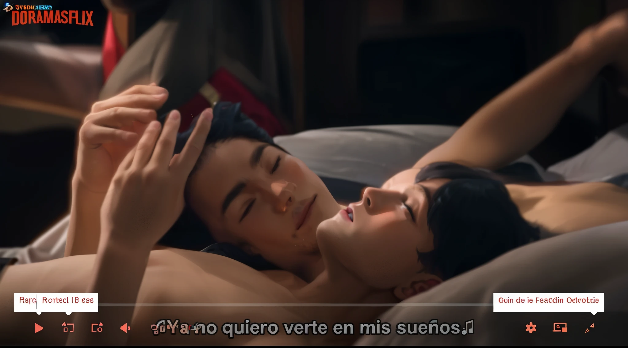 hay dos chicos acostados la cabeza al lado de la otra