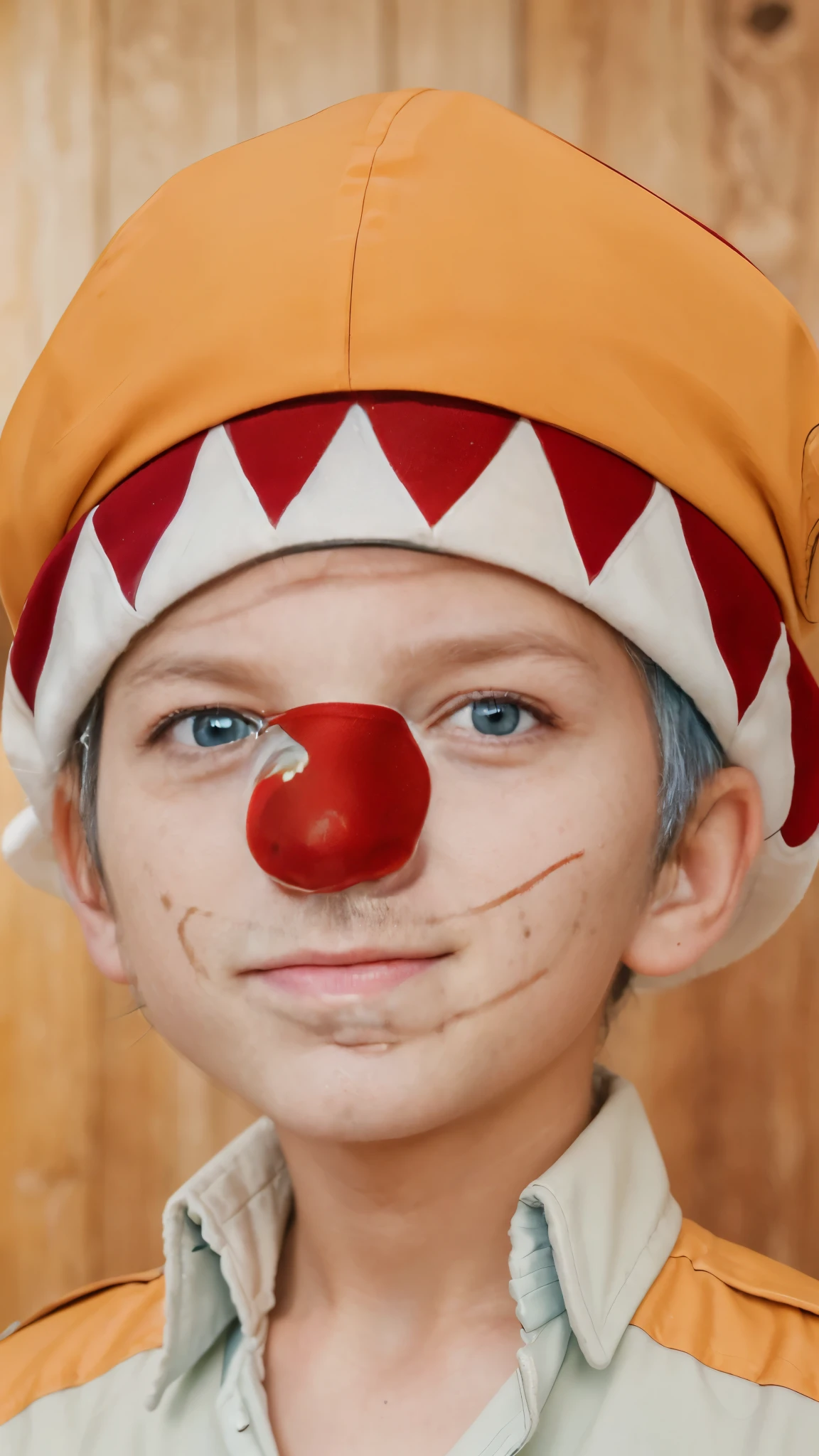(masterpiece), (realistic), (ultra detailed), ( high reest quality), (photorealistic), (perfect face), (perfect anatomy),((( )), ((male)), solo, (((13 , buggy from one piece, buggy, one piece, potrait of buggy from one piece, blue hair, long hair, crazy detail, realistic, professional photography, 8k UHD, SLR camera, soft lighting, high quality, film grain, Fujifilm XT3, (detailed face and eyes), (face: 1 2), noise, extra, detailed skin, ,