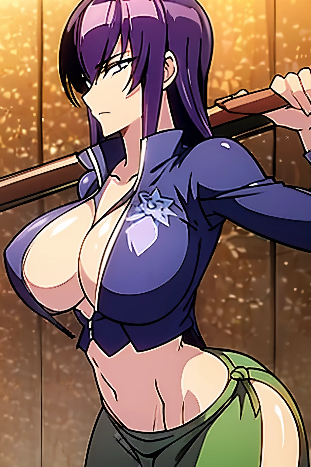 Saeko Busujima y Nico Robin