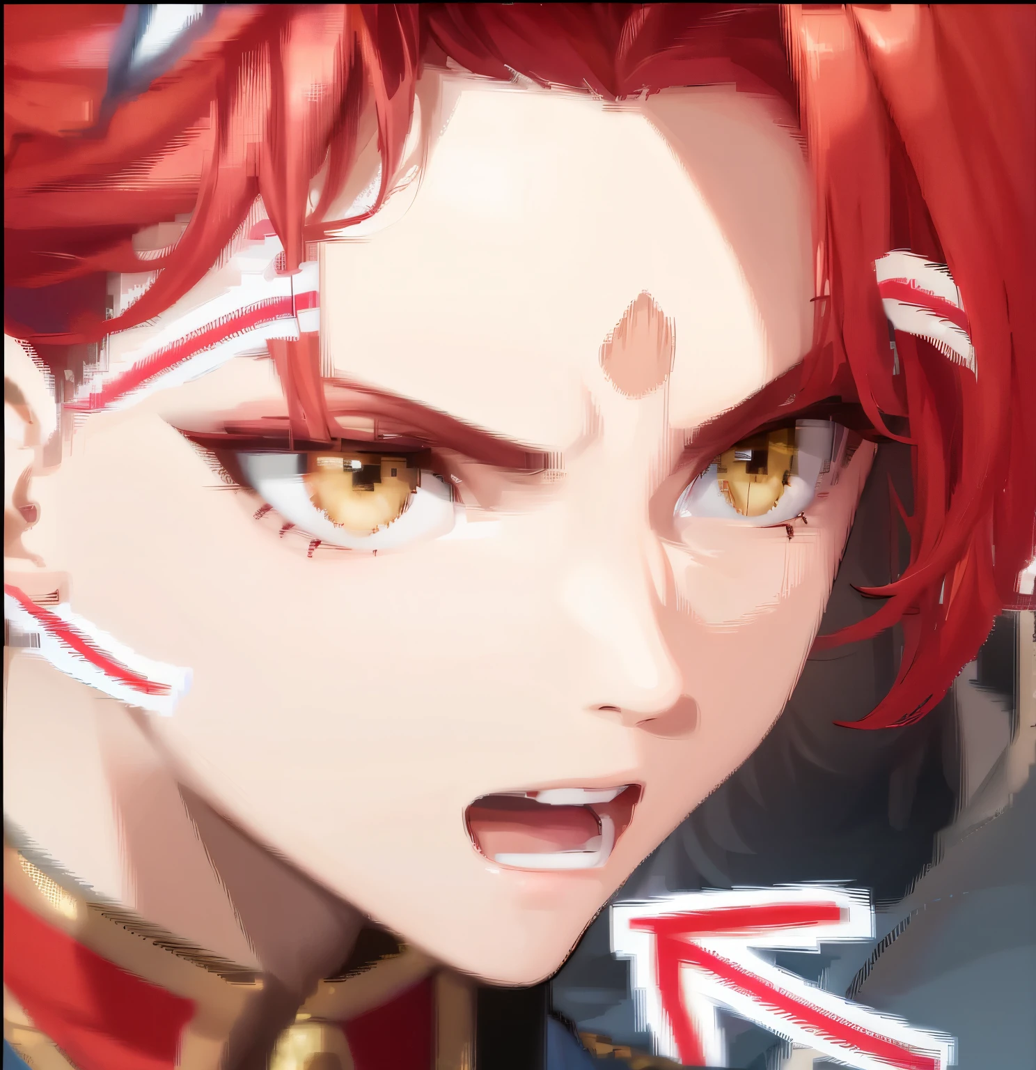 masterpiece, superb, high resolution,Handsome boys,Open your mouth,small mouth,small mouth