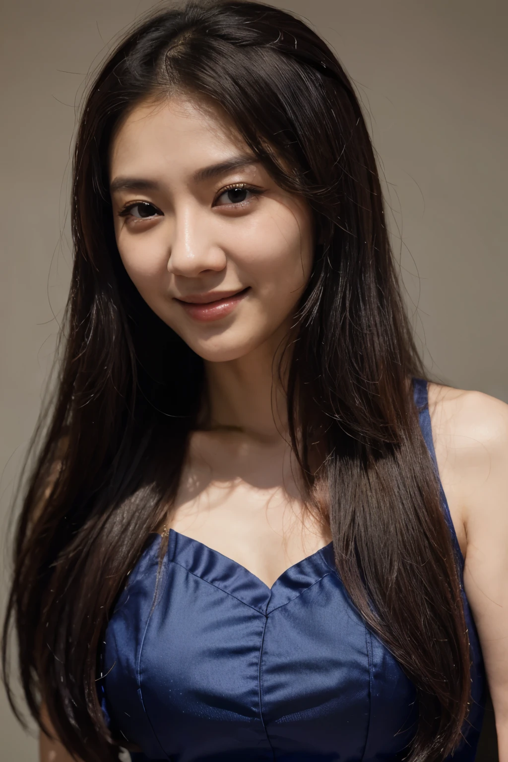 arafed woman with long hair smiling at the camera, louise zhang, xintong chen, wenfei ye, headshot profile picture, gongbi, jaeyeon nam, heonhwa choe, chengyou liu, xision wu, gemma chen, lee ji-eun, jinyoung shin, lee ji - eun, leslie zhang, pengzhen zhang