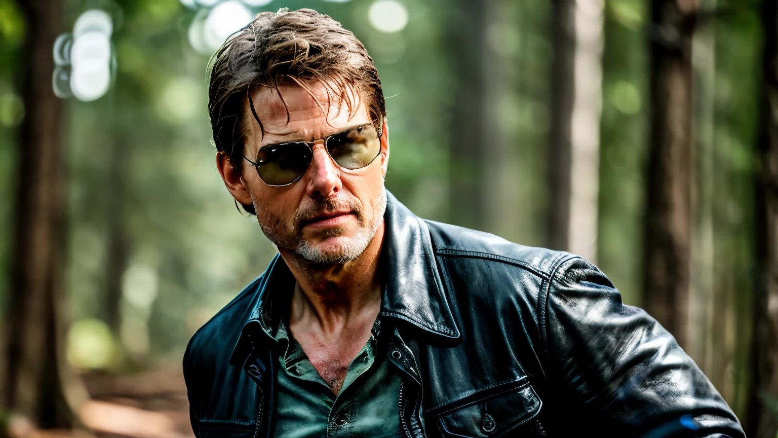 Tom Cruise as Rick Grimes from The Walking Dead,half body, XF IQ4, 150MP, 50mm, ISO 1000, 1/250s, natural light, Adobe Lightroom, photolab, Affinity Photo, PhotoDirector 365