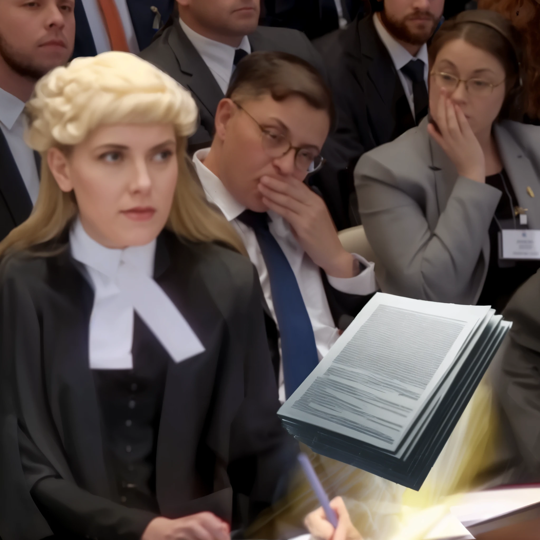 woman in a court gown standing at a podium, lawyer, in a courtroom, court session images, female lawyer,courtroom scene, court images,