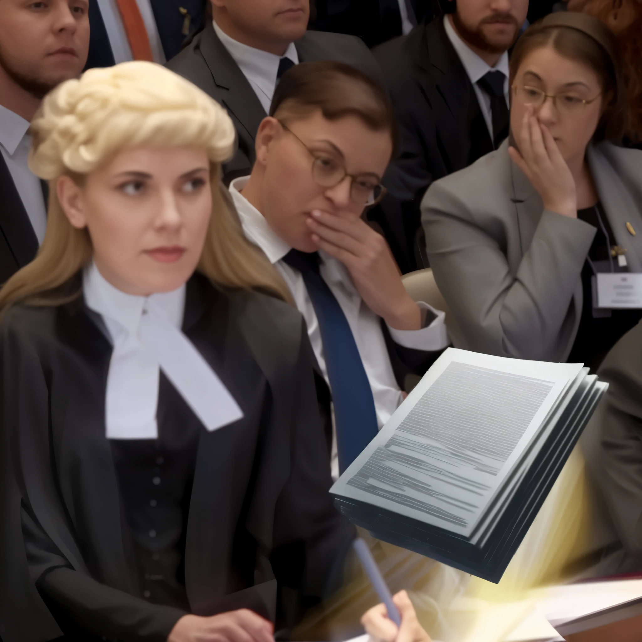 woman in a court gown standing at a podium, lawyer, in a courtroom, court session images, female lawyer,courtroom scene, court images,