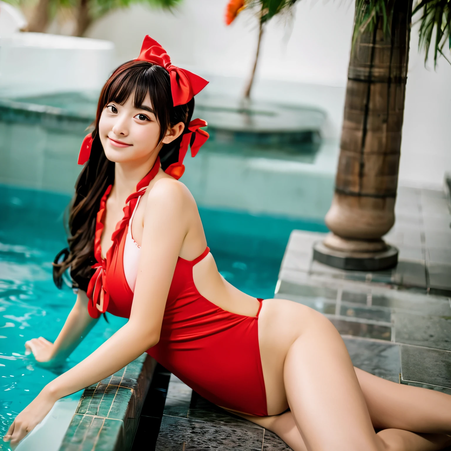 Oriental Project Reimu swimsuit